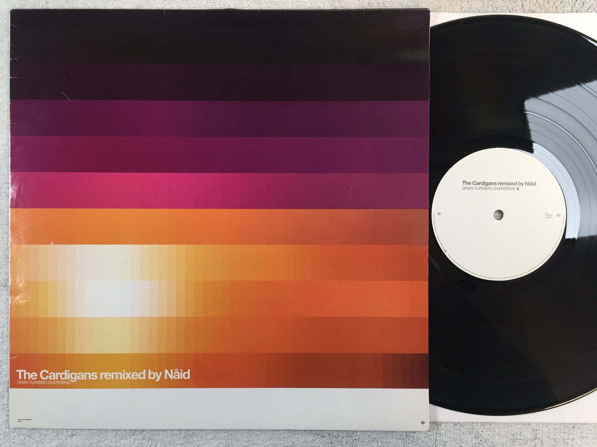 Omslagsbild för skivan THE CARDIGANS gran turismo overdrive 12"single -99 156555-1