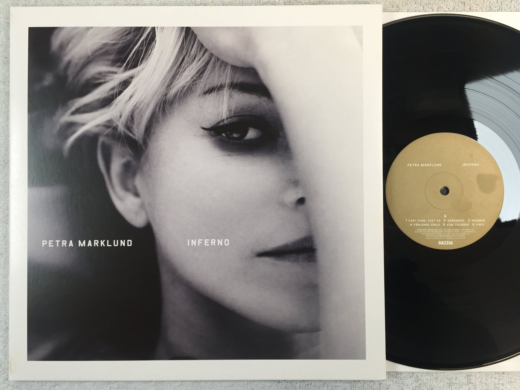 Omslagsbild för skivan PETRA MARKLUND inferno LP 2012 RAZZIA 228 hard to find / Top Condition ! ! 
