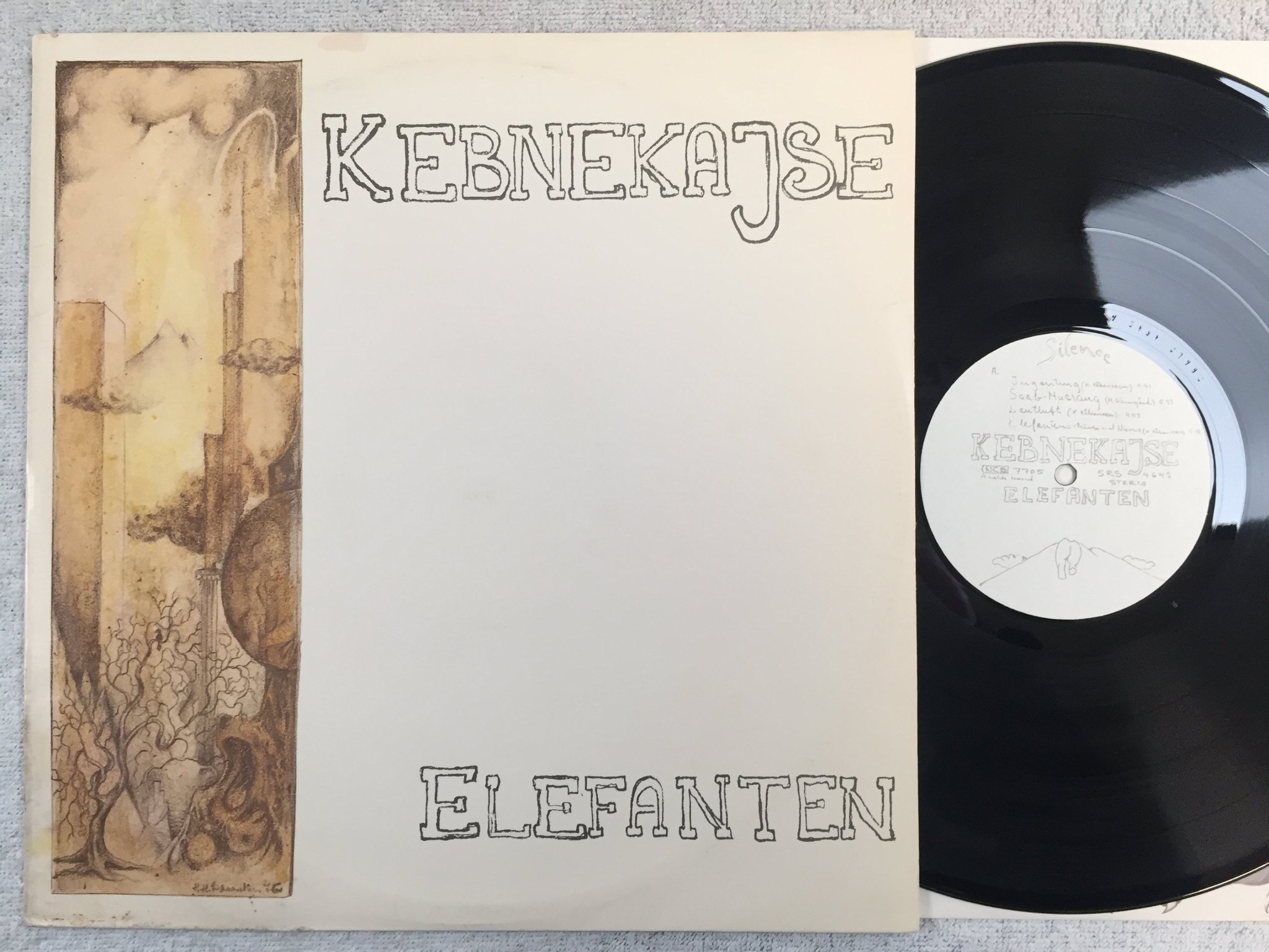 Omslagsbild för skivan KEBNEKAJSE elefanten LP -77 Swe SILENCE SRS 4642