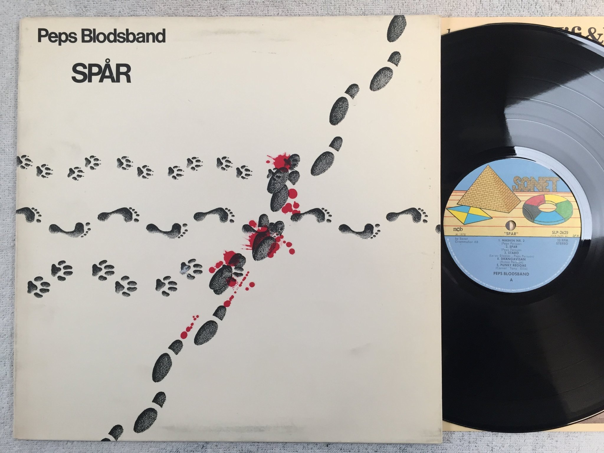 Omslagsbild för skivan PEPS BLODSBAND spår LP -78 Swe SONET SLP-2625