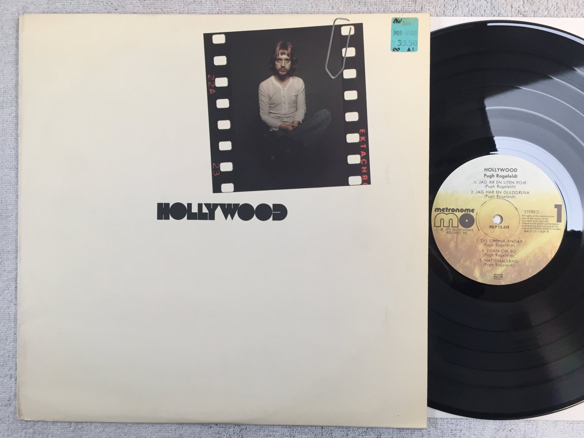 Omslagsbild för skivan PUGH ROGEFELDT Hollywood LP -72 Swe METRONOME MRLP ST 15439