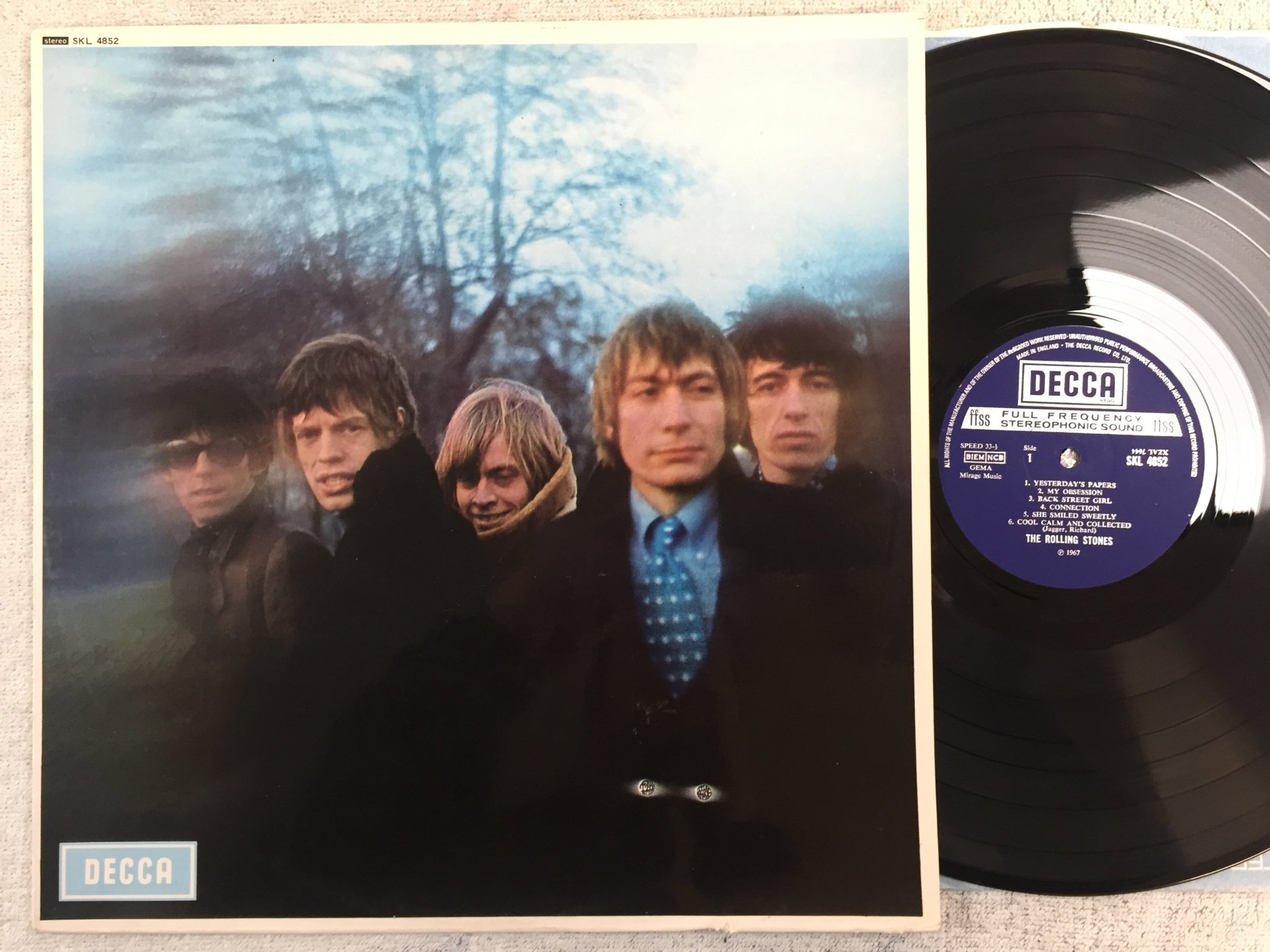 Omslagsbild för skivan THE ROLLING STONES s/t  LP re UK boxed DECCA SKL 4852