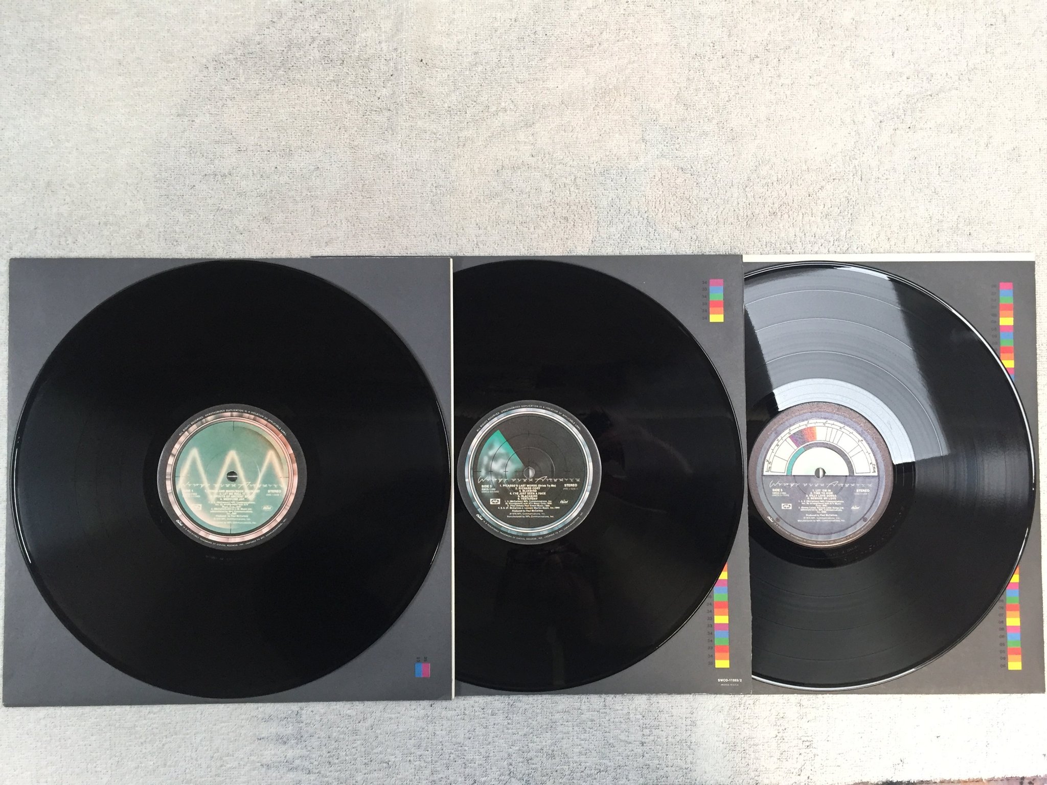 Omslagsbild för skivan WINGS wings over America 3xLP US CAPITOL SWCO 11593