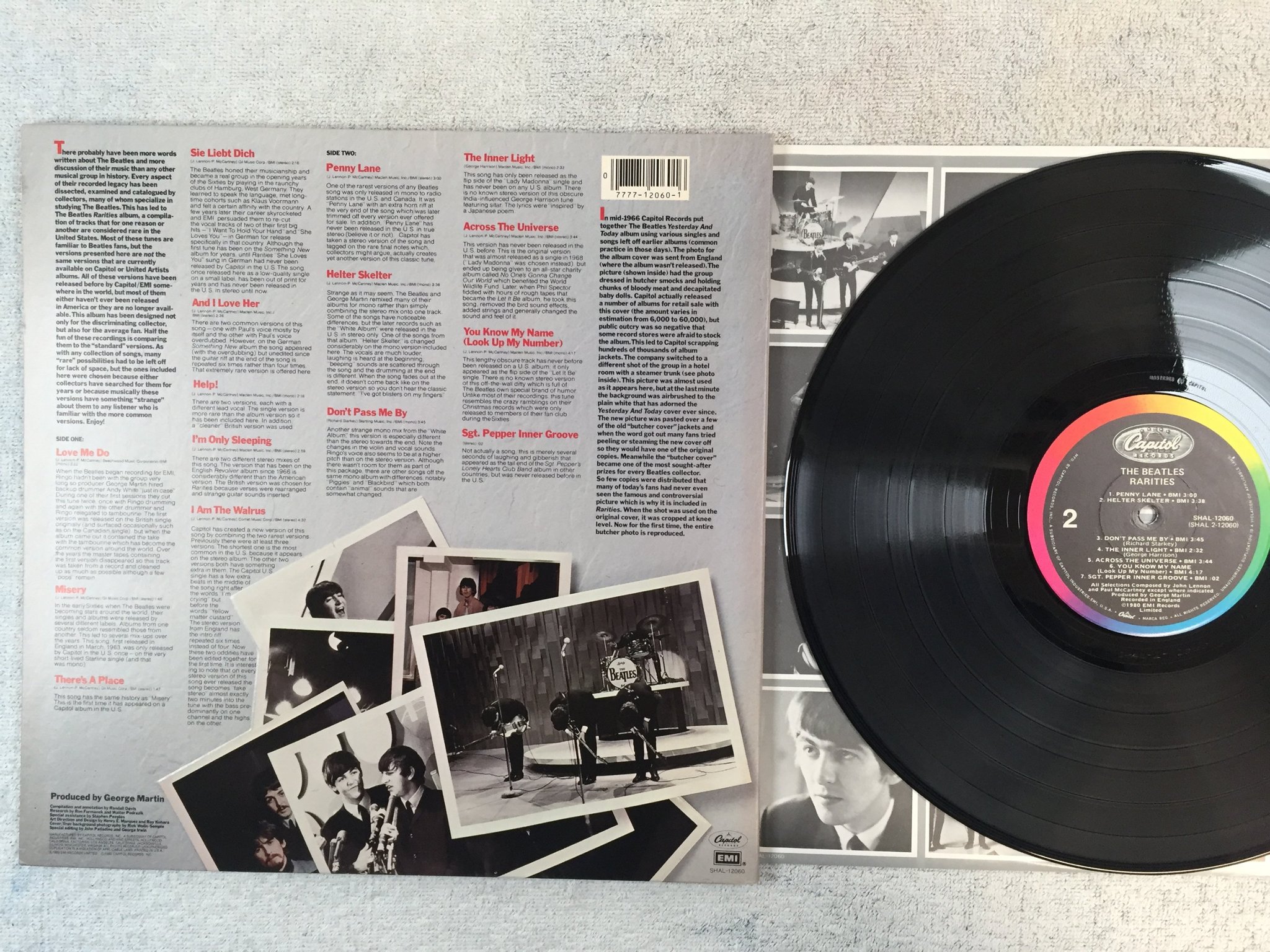 Omslagsbild för skivan THE BEATLES rarities LP -80 US CAPITOL SHAL-12060