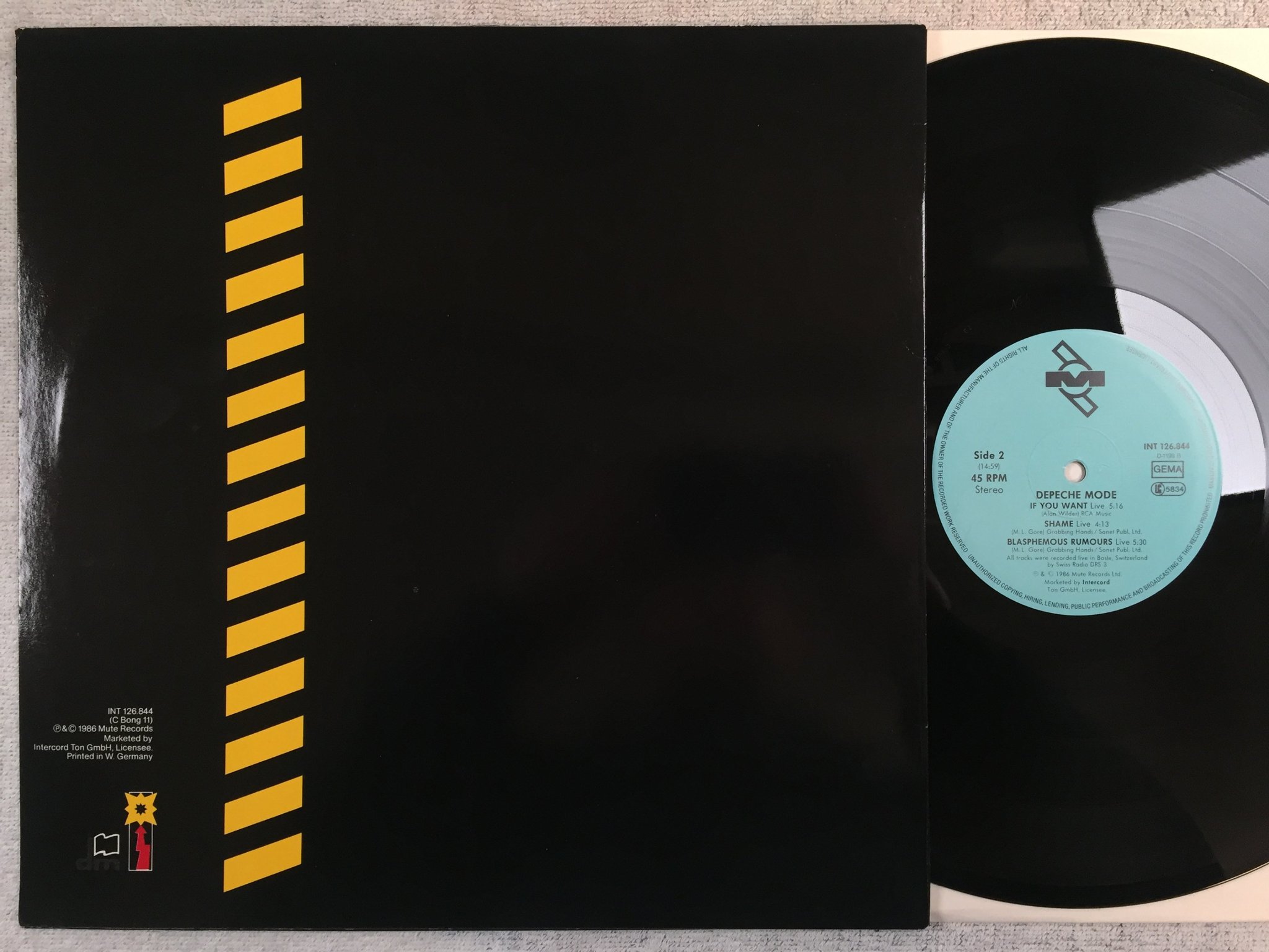 Omslagsbild för skivan DEPECHE MODE a question of lust 12"single -86 Ger MUTE INT 126844