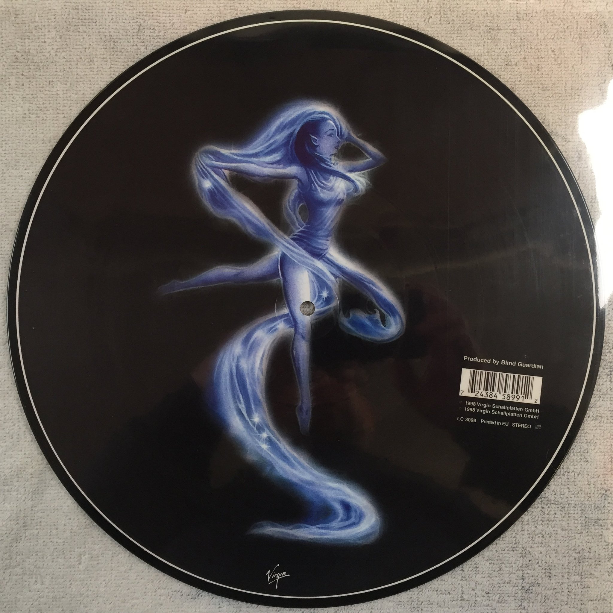 Omslagsbild för skivan BLIND GUARDIAN Nightfall In Middle-Earth LP picture disc VIRGIN 724384589912