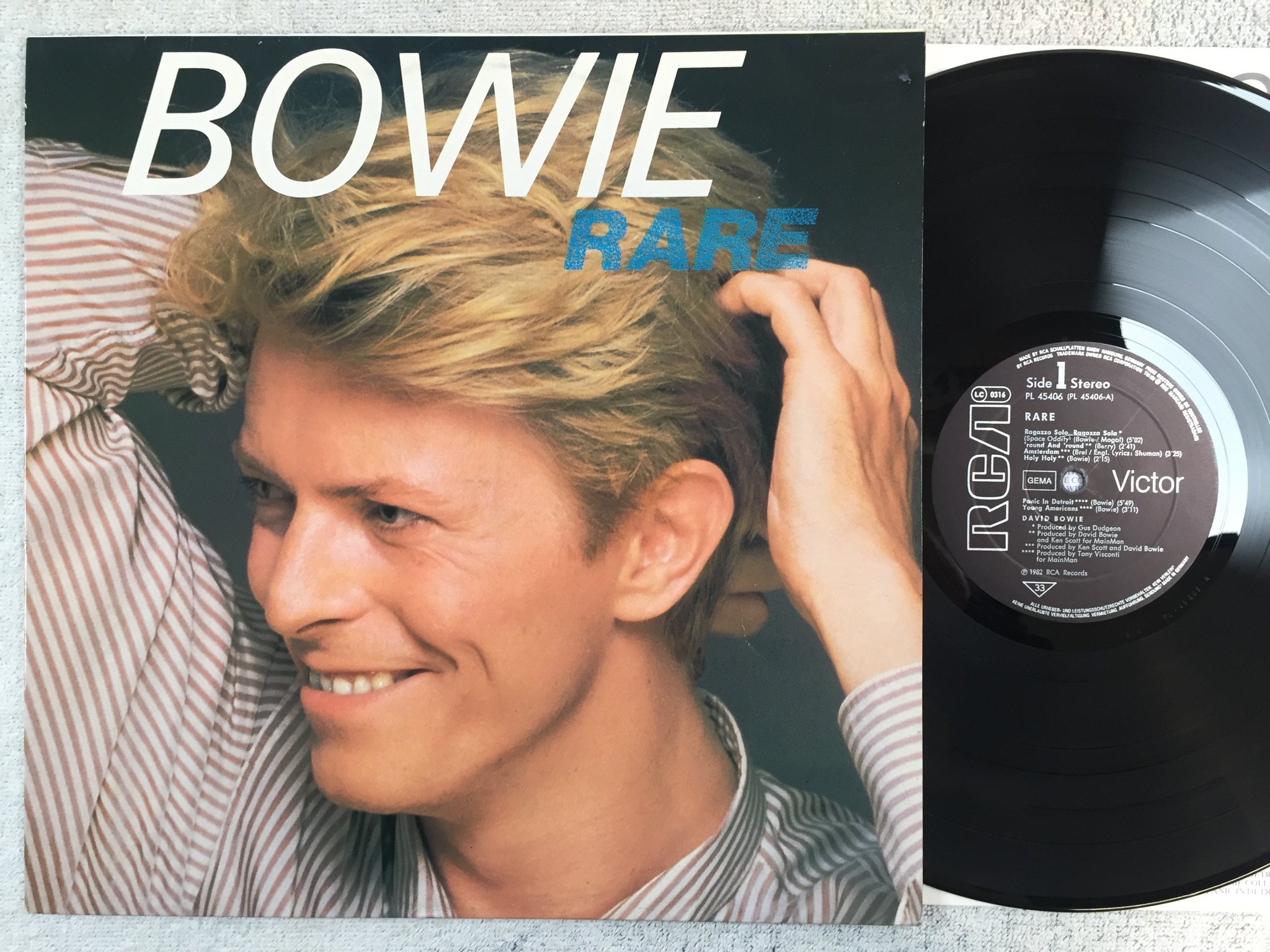 Omslagsbild för skivan DAVID BOWIE rare LP -82 Ger RCA PL 45406