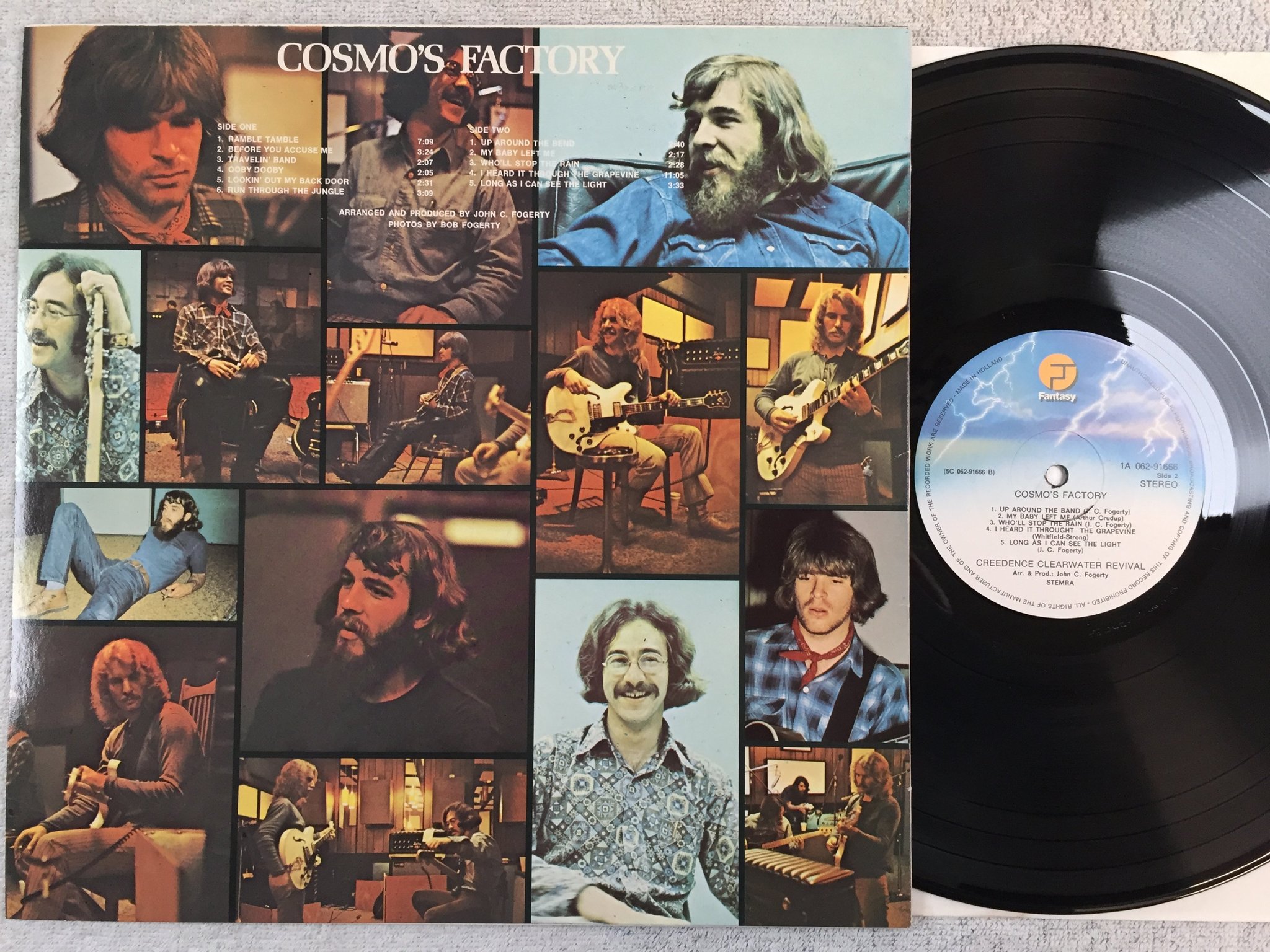 Omslagsbild för skivan CREEDENCE CLEARWATER REVIVAL cosmo's factory LP re FANTASY 5A 062-91666