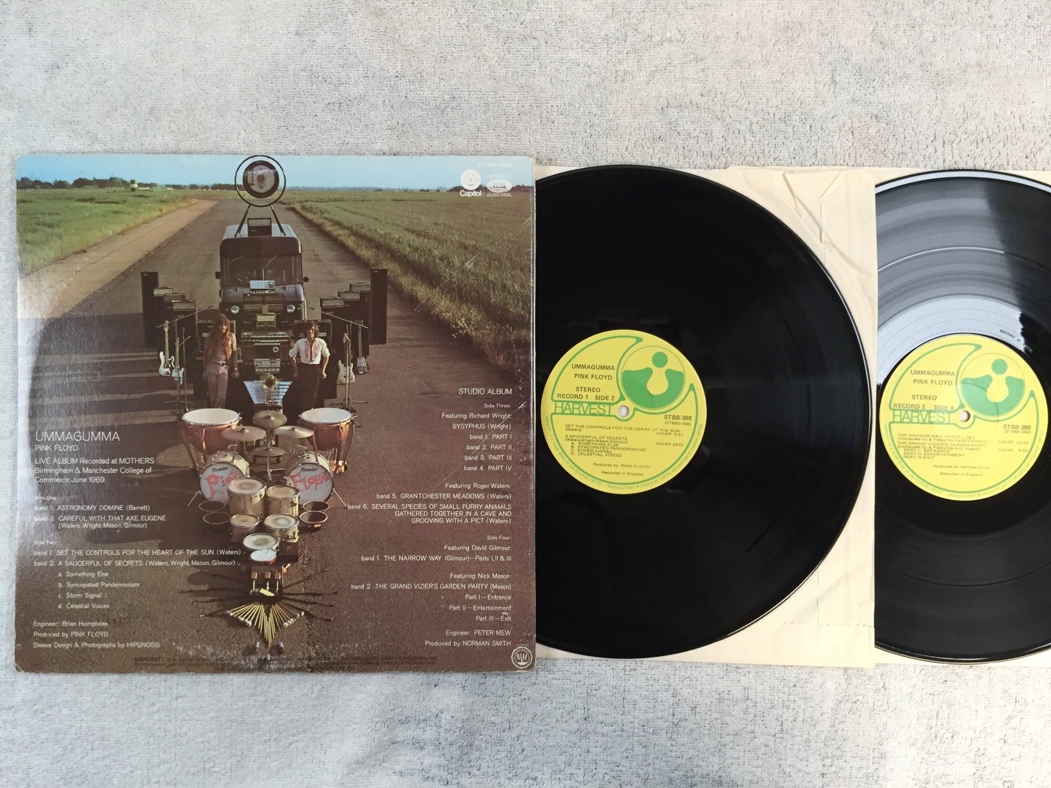 Omslagsbild för skivan PINK FLOYD  ummagumma 2xLP Can HARVEST STBB-388