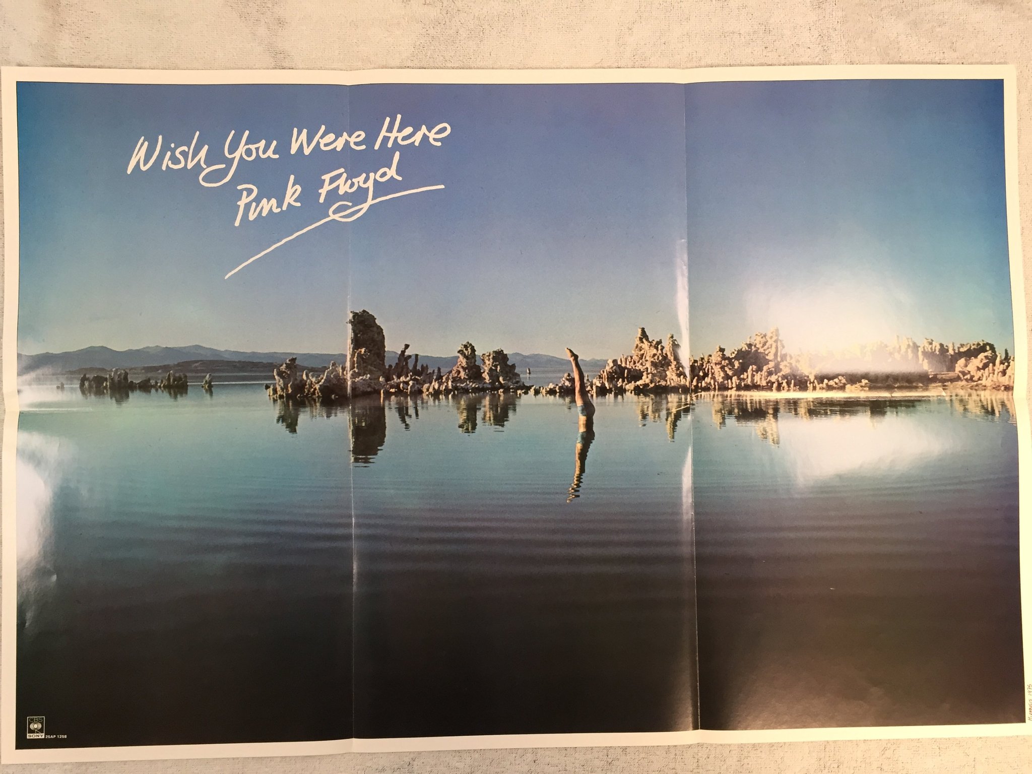 Omslagsbild för skivan PINK FLOYD wish you were here LP Japan CBS / SONY 25AP 1258 mega rare!!!