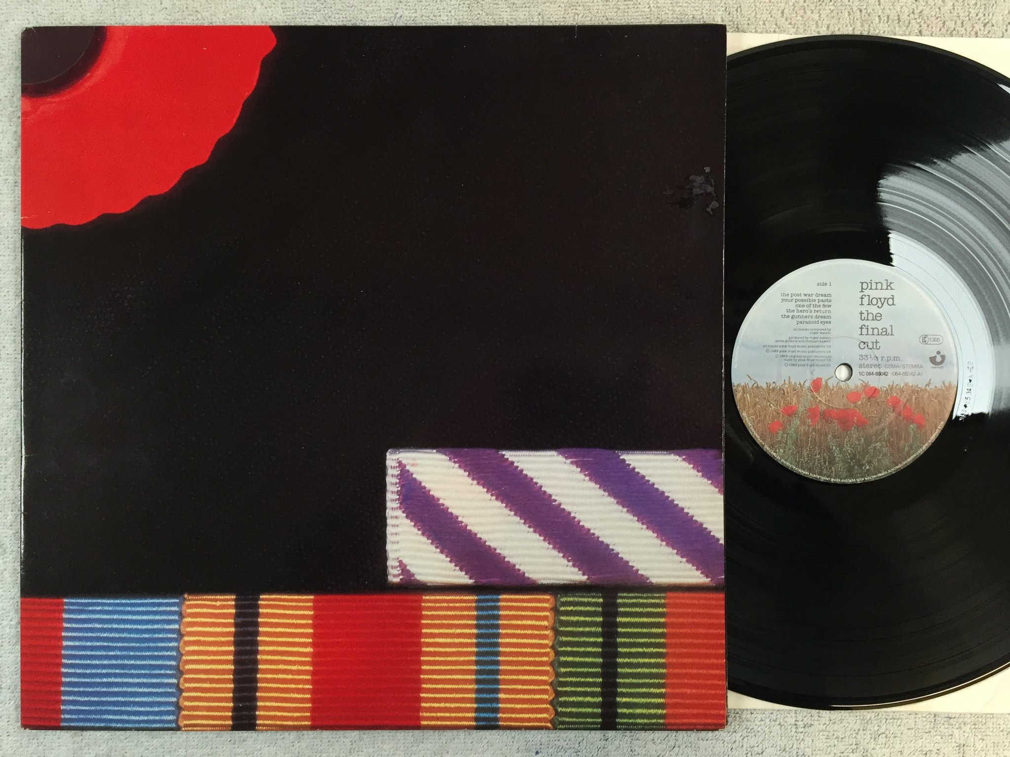 Omslagsbild för skivan PINK FLOYD the final cut LP -83 Hol HARVEST 1C 064-65042