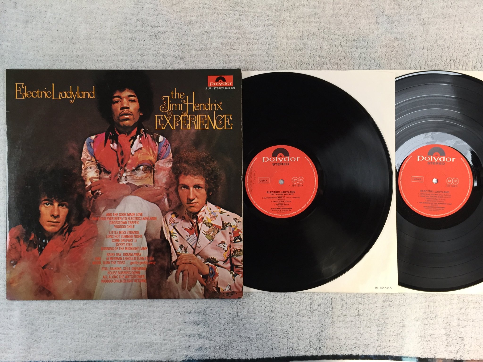 Omslagsbild för skivan JIMI HENDRIX electric ladyland 2xLP Ger POLYDOR 184 183