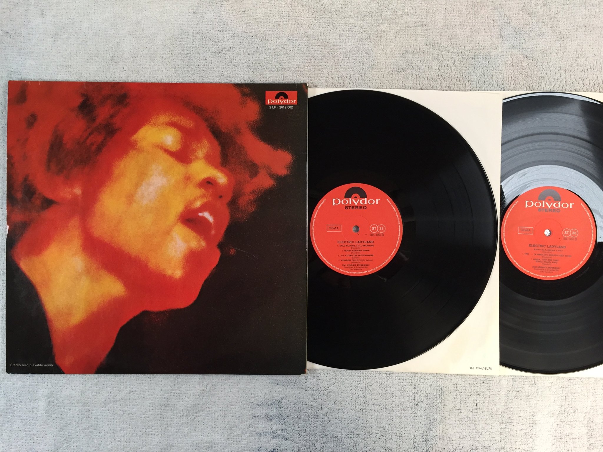 Omslagsbild för skivan JIMI HENDRIX electric ladyland 2xLP Ger POLYDOR 184 183