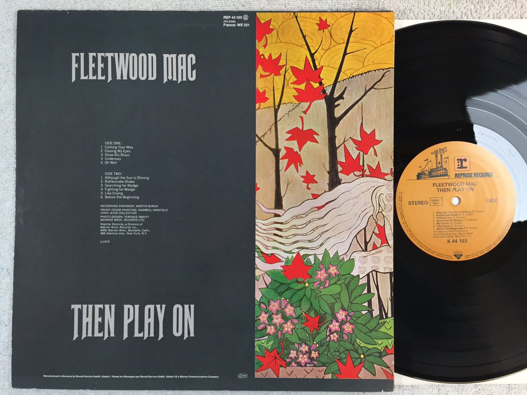 Omslagsbild för skivan FLEETWOOD MAC then play on LP Ger REPRISE K 44103