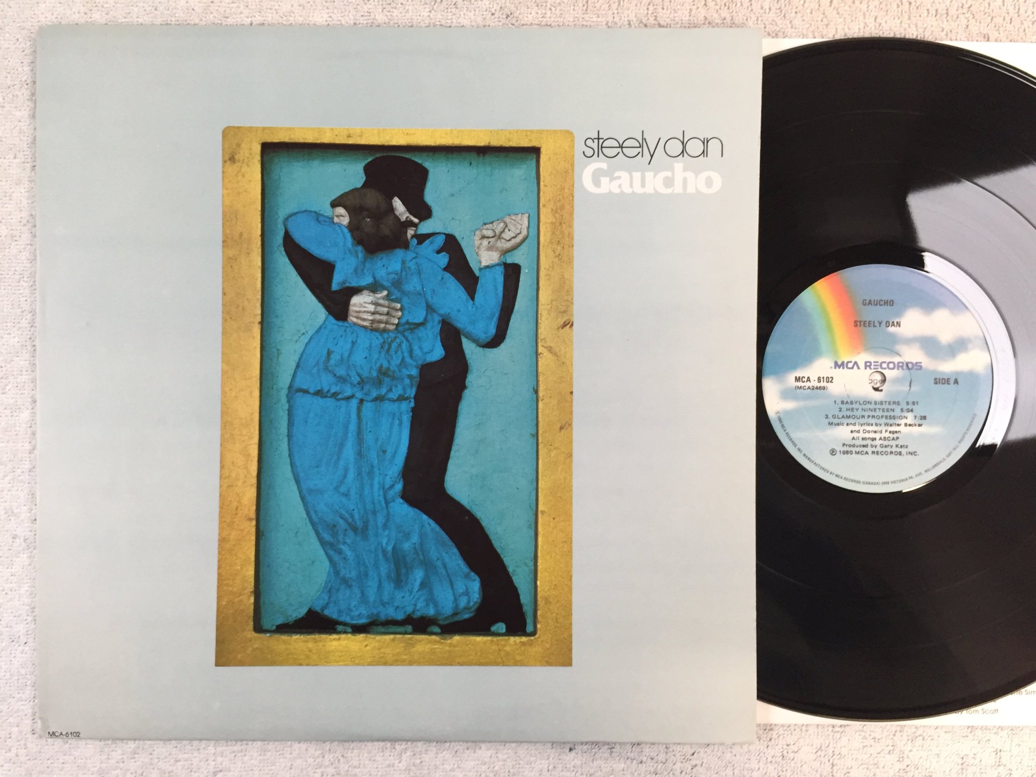 Omslagsbild för skivan STEELY DAN gaucho LP -80 Can MCA 6102