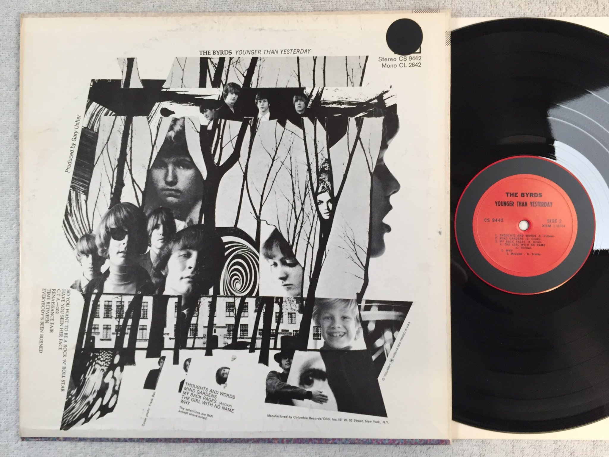 Omslagsbild för skivan THE BYRDS younger than yesterday LP US COLUMBIA CS 9442