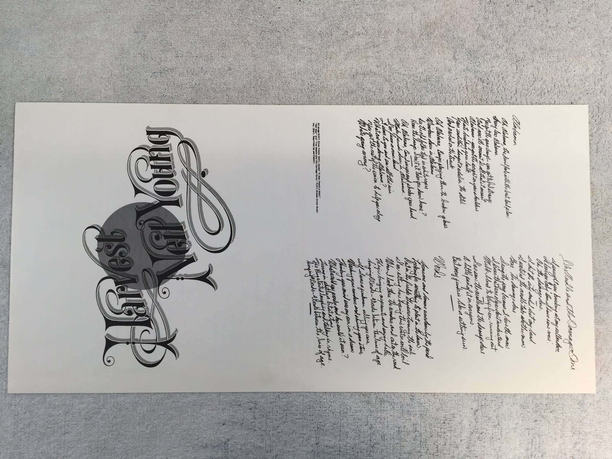 Omslagsbild för skivan NEIL YOUNG harvest LP Can REPRISE KMS 2277