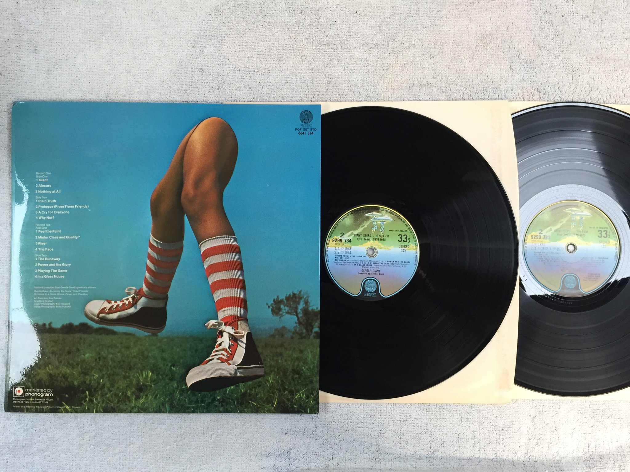 Omslagsbild för skivan GENTLE GIANT the first five years 2xLP -76 UK VERTIGO 6641334