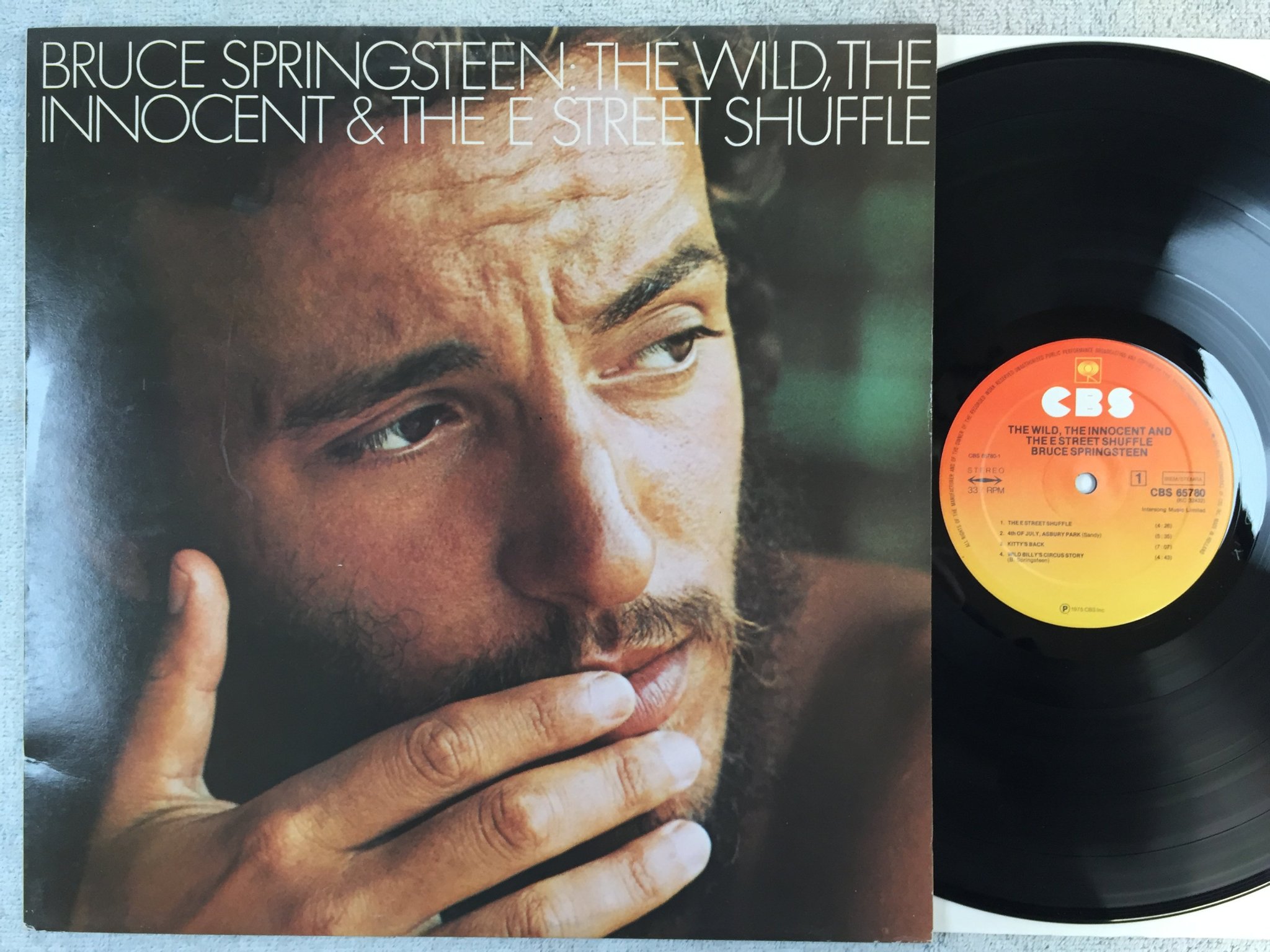 Omslagsbild för skivan BRUCE SPRINGSTEEN the wild, the innocent and... LP -75 Hol CBS 65780