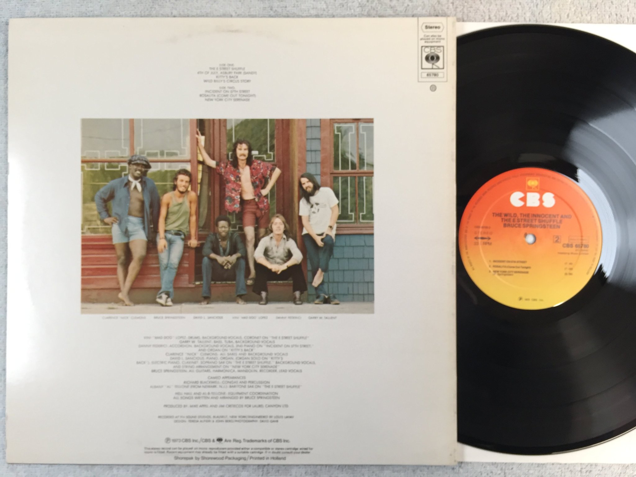 Omslagsbild för skivan BRUCE SPRINGSTEEN the wild, the innocent and... LP -75 Hol CBS 65780