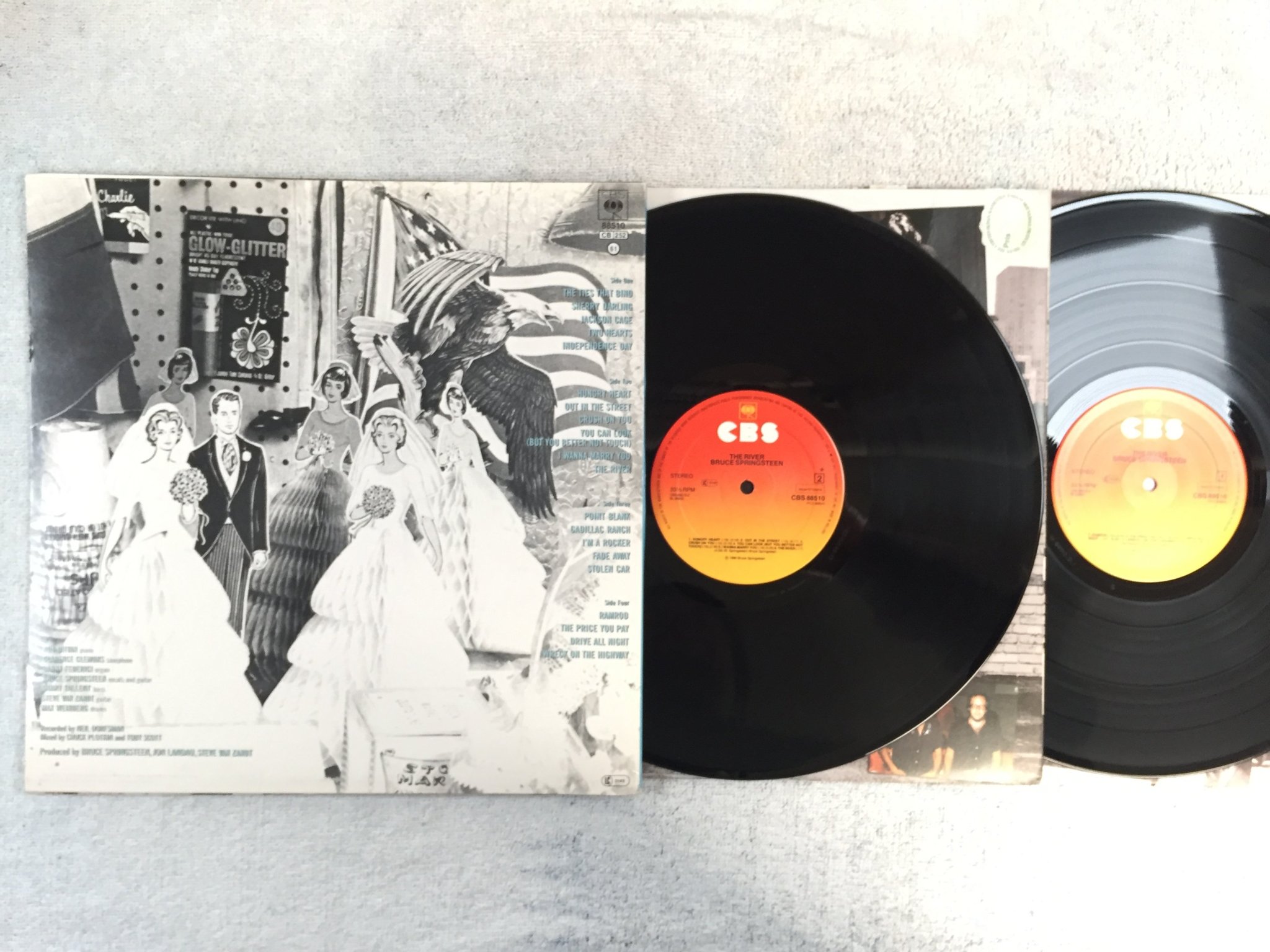 Omslagsbild för skivan BRUCE SPRINGSTEEN the river 2xLP -80 Hol CBS 88510