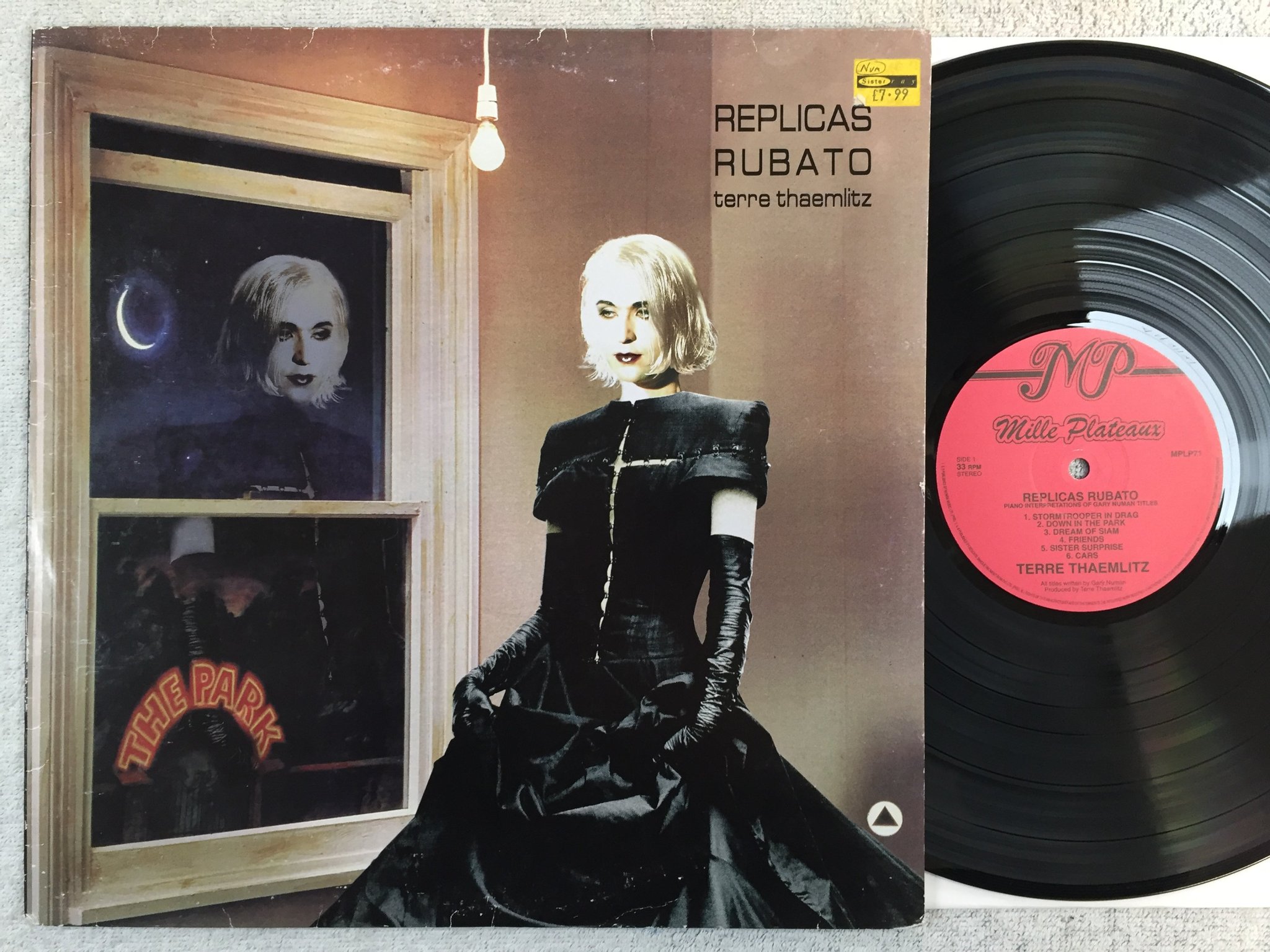 Omslagsbild för skivan TERRE THAEMILTZ Replicas Rubato LP -99 Ger MILLE PLATEAUX MP 071