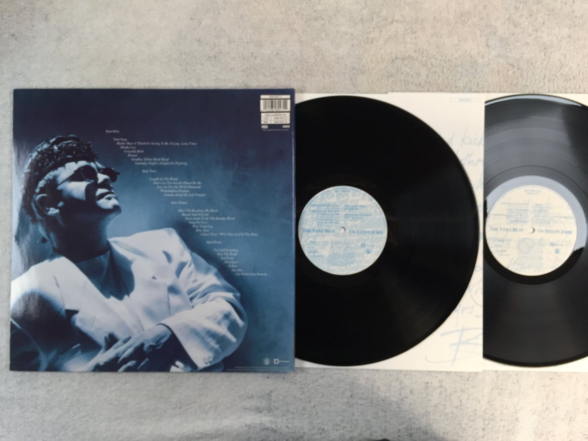 Omslagsbild för skivan ELTON JOHN the very best of 2xLP -90 PHONOGRAM 846 947-1