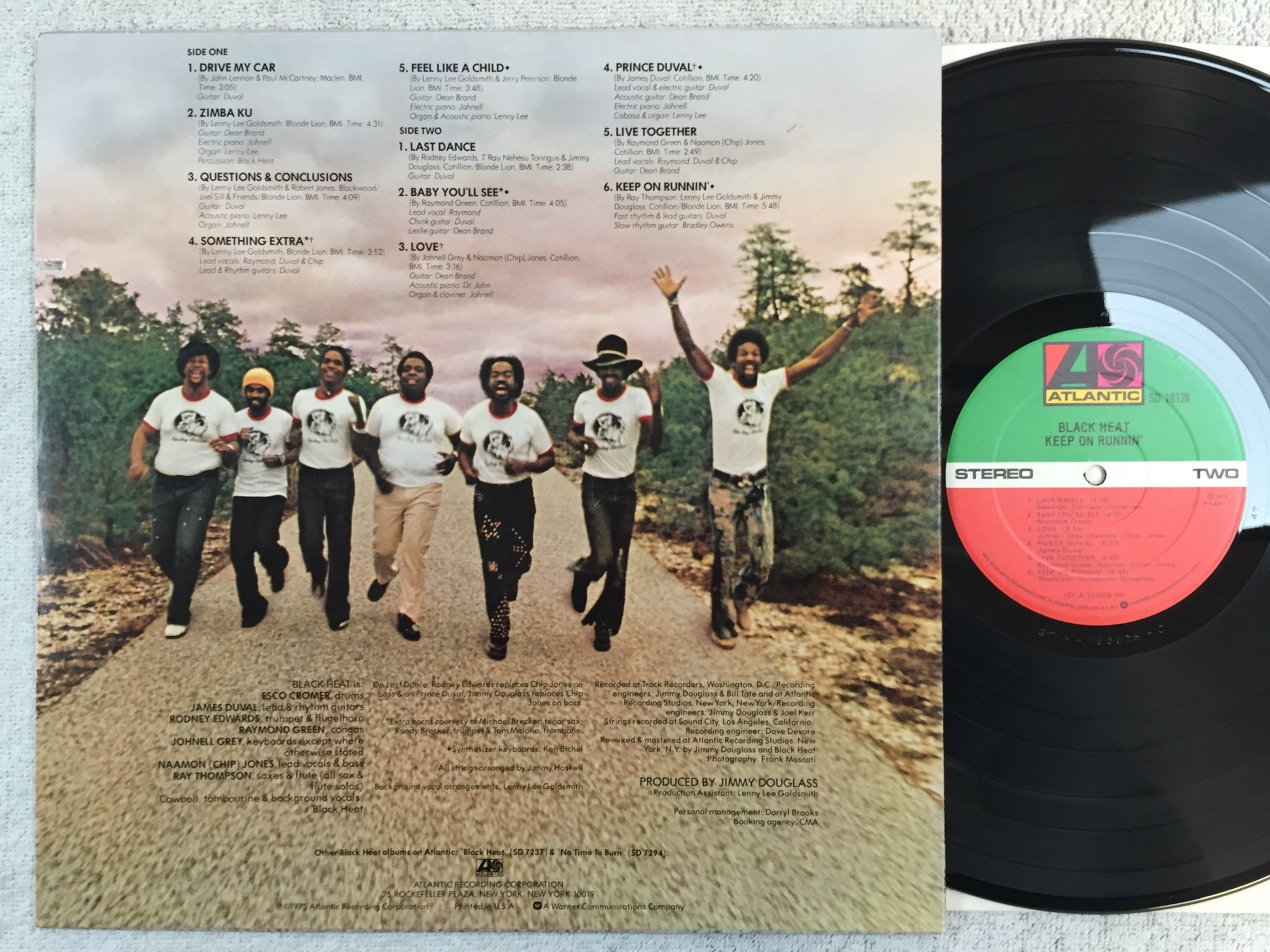 Omslagsbild för skivan BLACK HEAT keep on runnin' LP -75 US ATLANTIC SD 18128