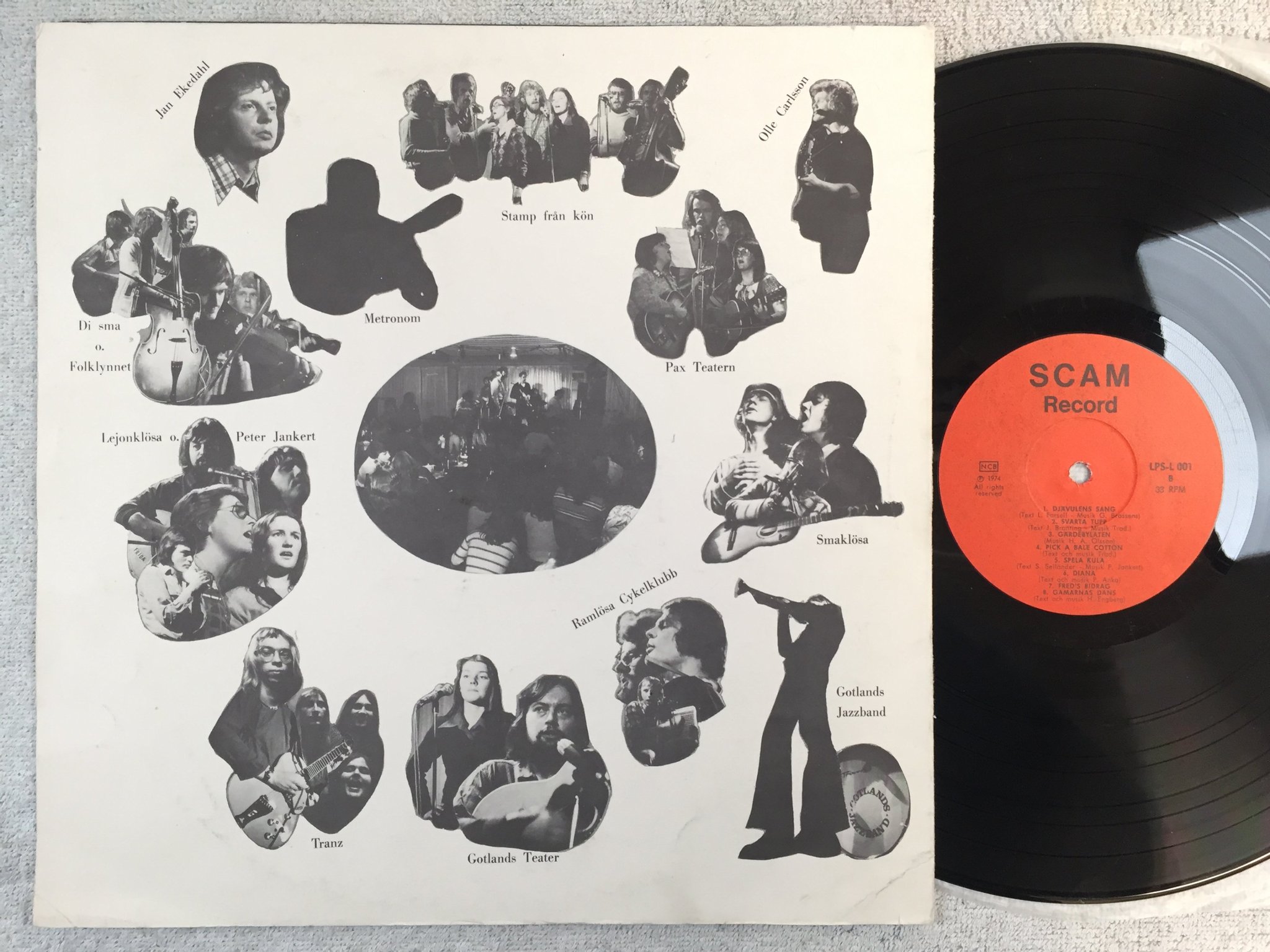 Omslagsbild för skivan vad gör egentligen algerna på vintern LP -74 Swe SCAM LPS-L 001 rare!