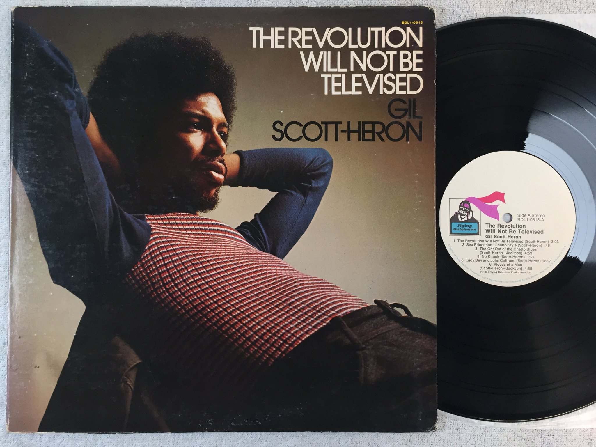 Omslagsbild för skivan GIL SCOTT-HERON the revolution will not be televised LP -74 US Flying Dutchman 