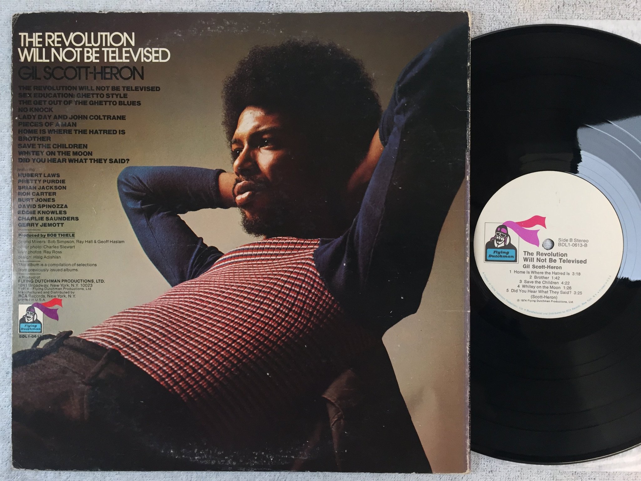 Omslagsbild för skivan GIL SCOTT-HERON the revolution will not be televised LP -74 US Flying Dutchman 