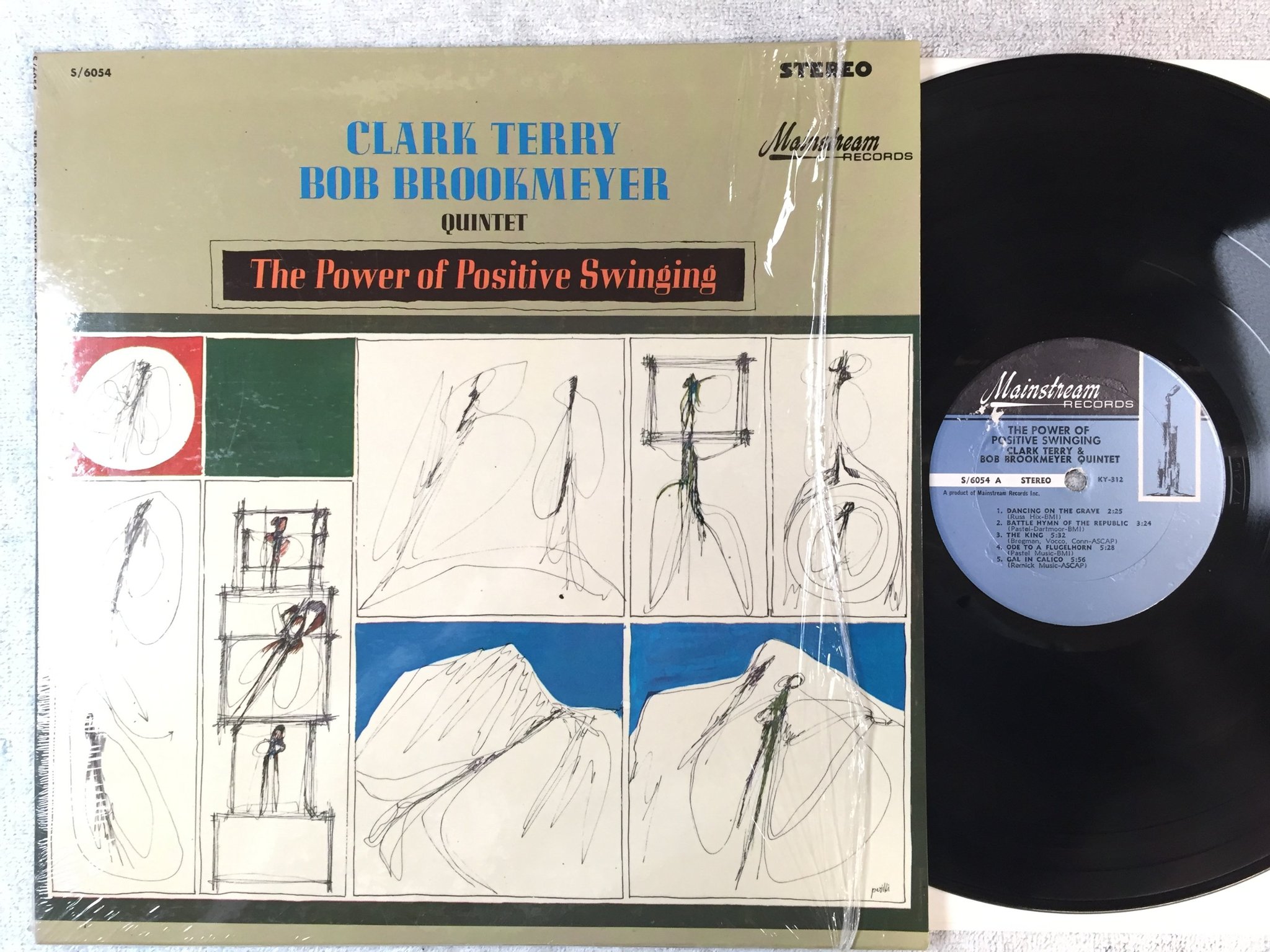 Omslagsbild för skivan CLARK TERRY  & THE BOB BROOKMEYER QUINTET LP US MAINSTREAM S/6054