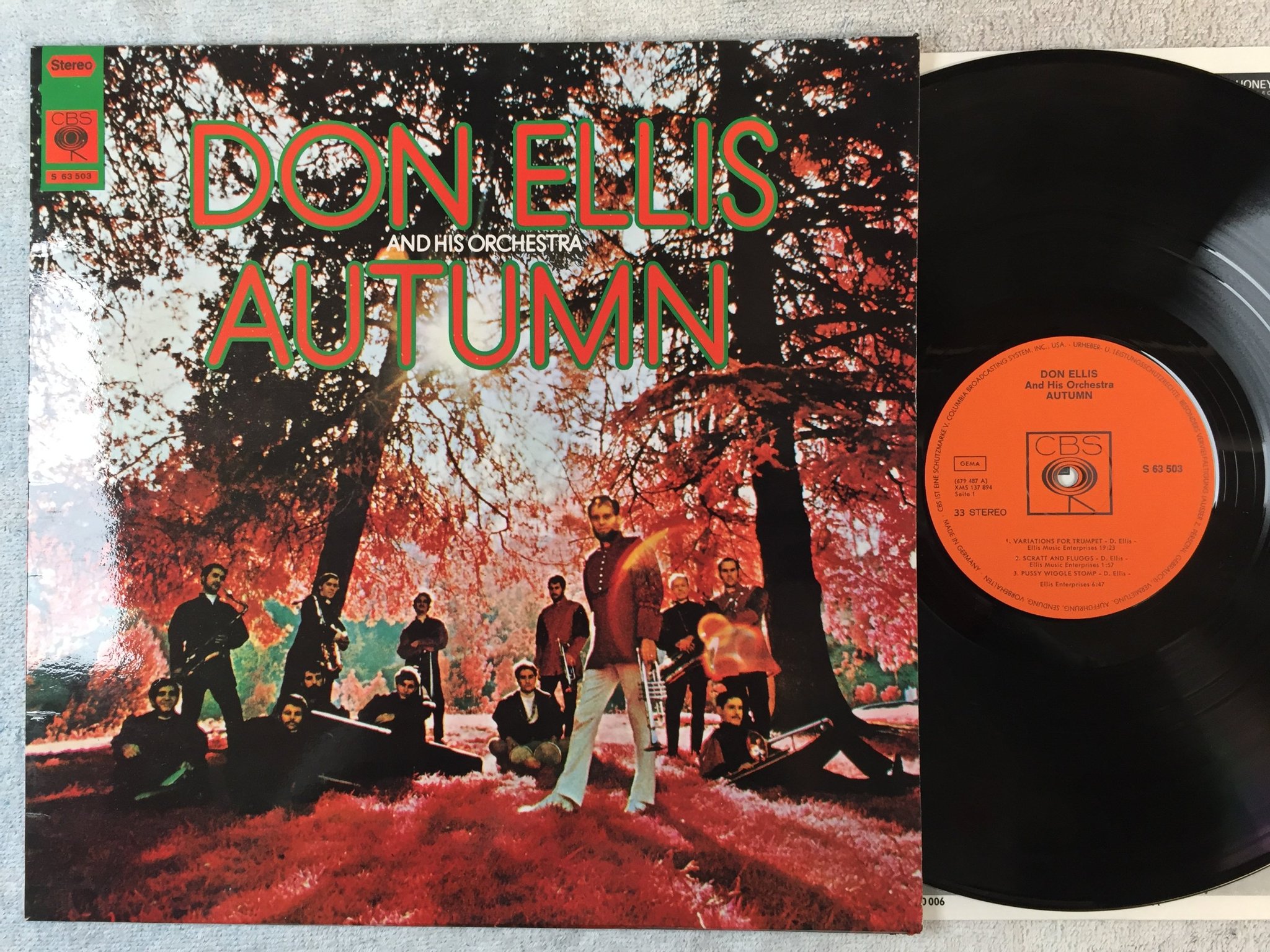 Omslagsbild för skivan DON ELLIS & HIS ORCHESTRA autumn LP Ger CBS S 63503
