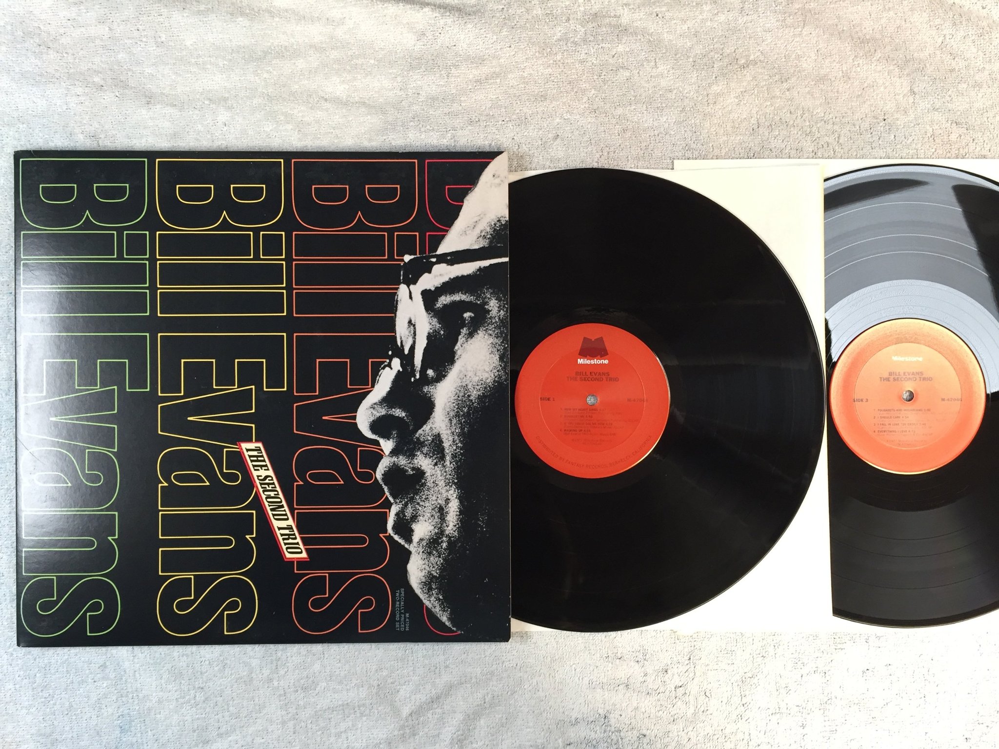 Omslagsbild för skivan BILL EVANS the second trio 2xLP -77 US MILESTONE M-47046
