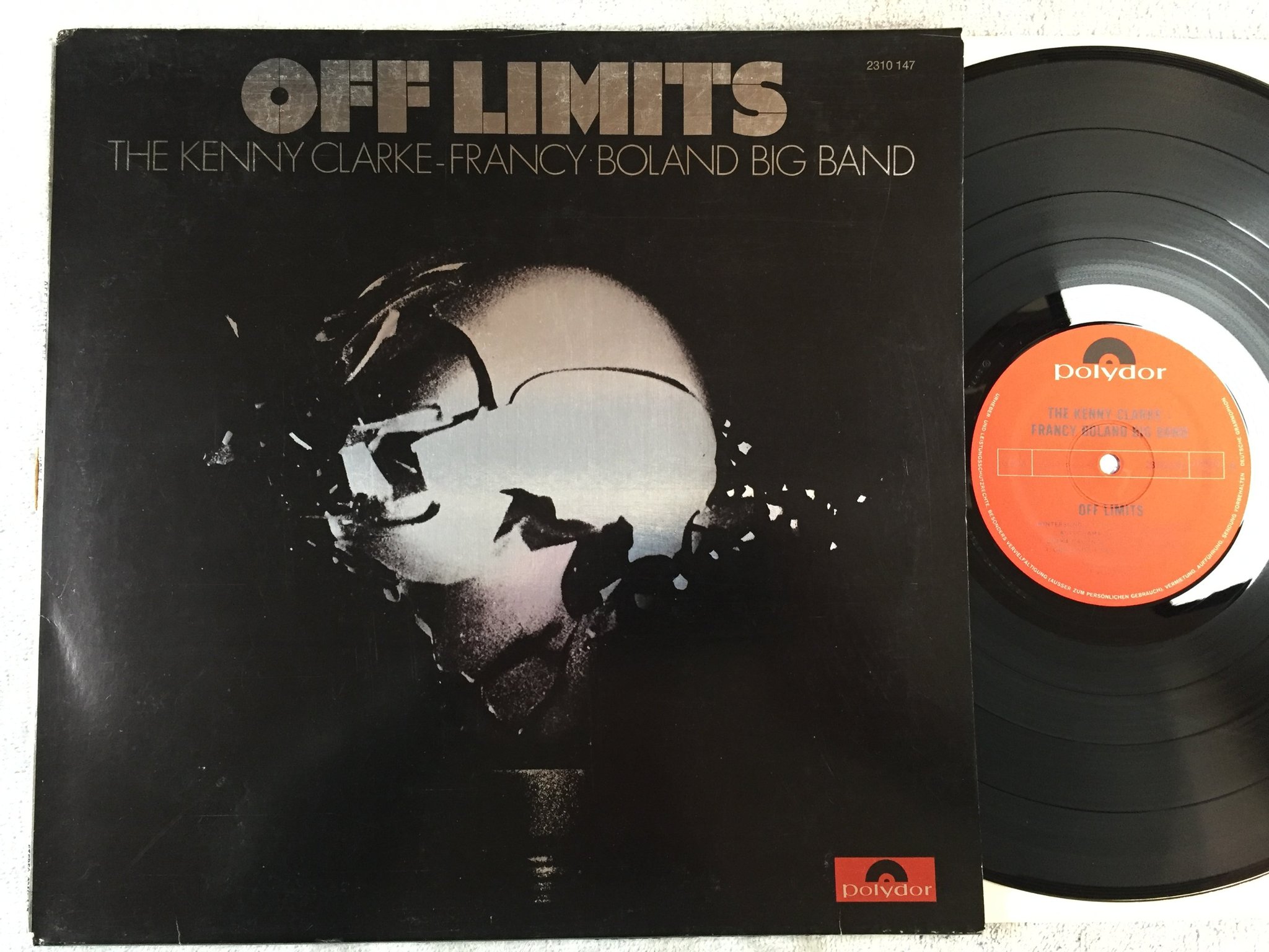 Omslagsbild för skivan THE KENNY CLARKE - FRANCY BOLAND BIG BAND off limits LP -71 Ger POLYDOR 2310147