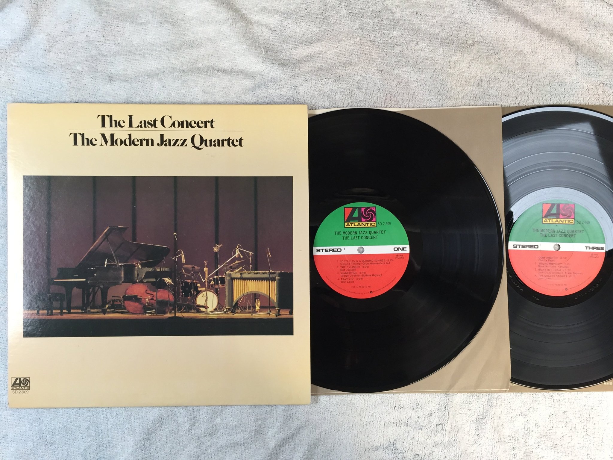 Omslagsbild för skivan THE MODERN JAZZ QUARTET the last concert 2xLP US ATLANTIC SD 2-909