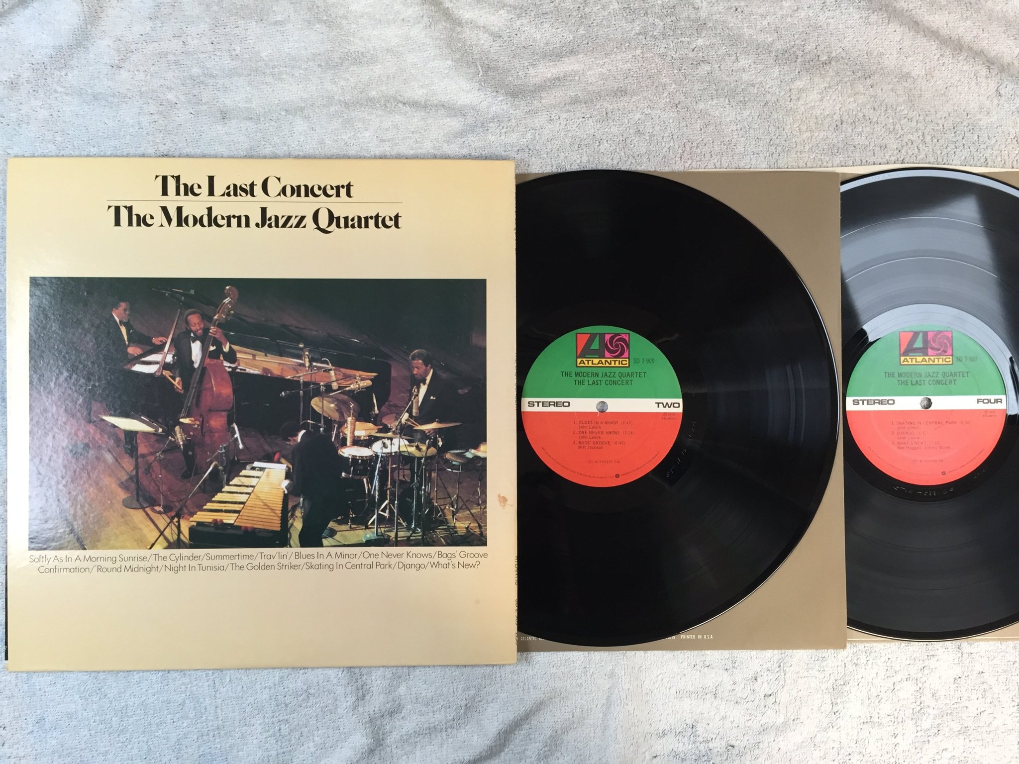 Omslagsbild för skivan THE MODERN JAZZ QUARTET the last concert 2xLP US ATLANTIC SD 2-909