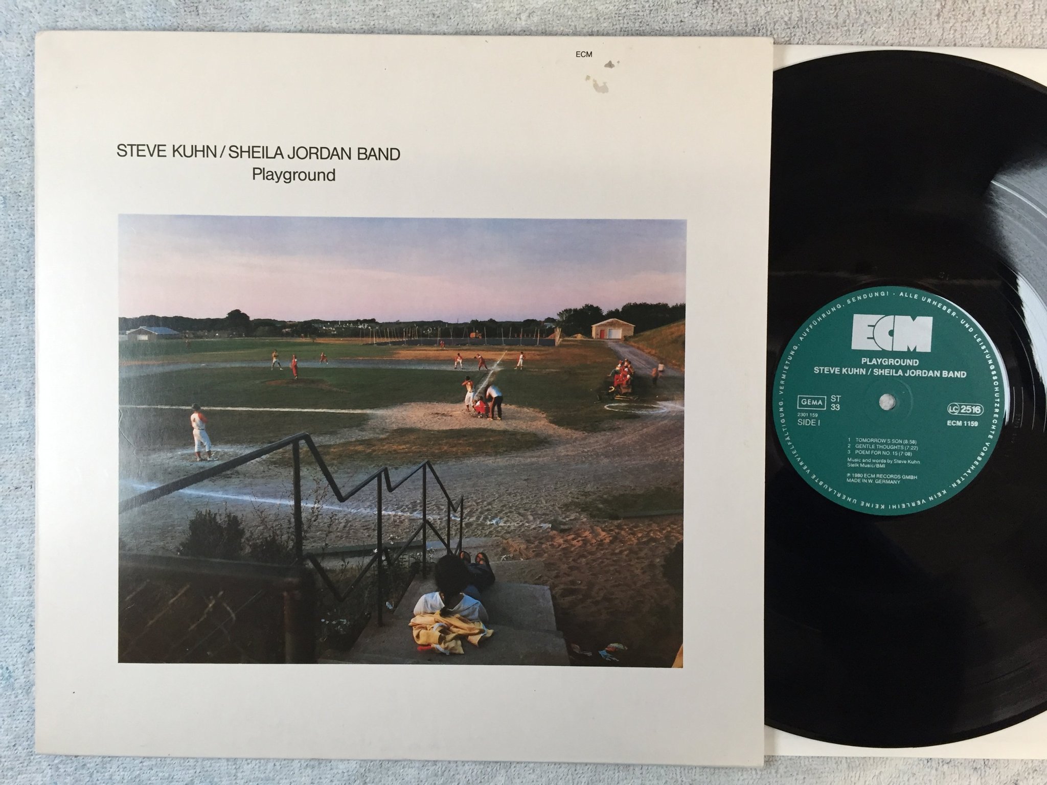 Omslagsbild för skivan STEVE KUHN / SHEILA JORDAN BAND playground LP -80 Ger ECM 1159