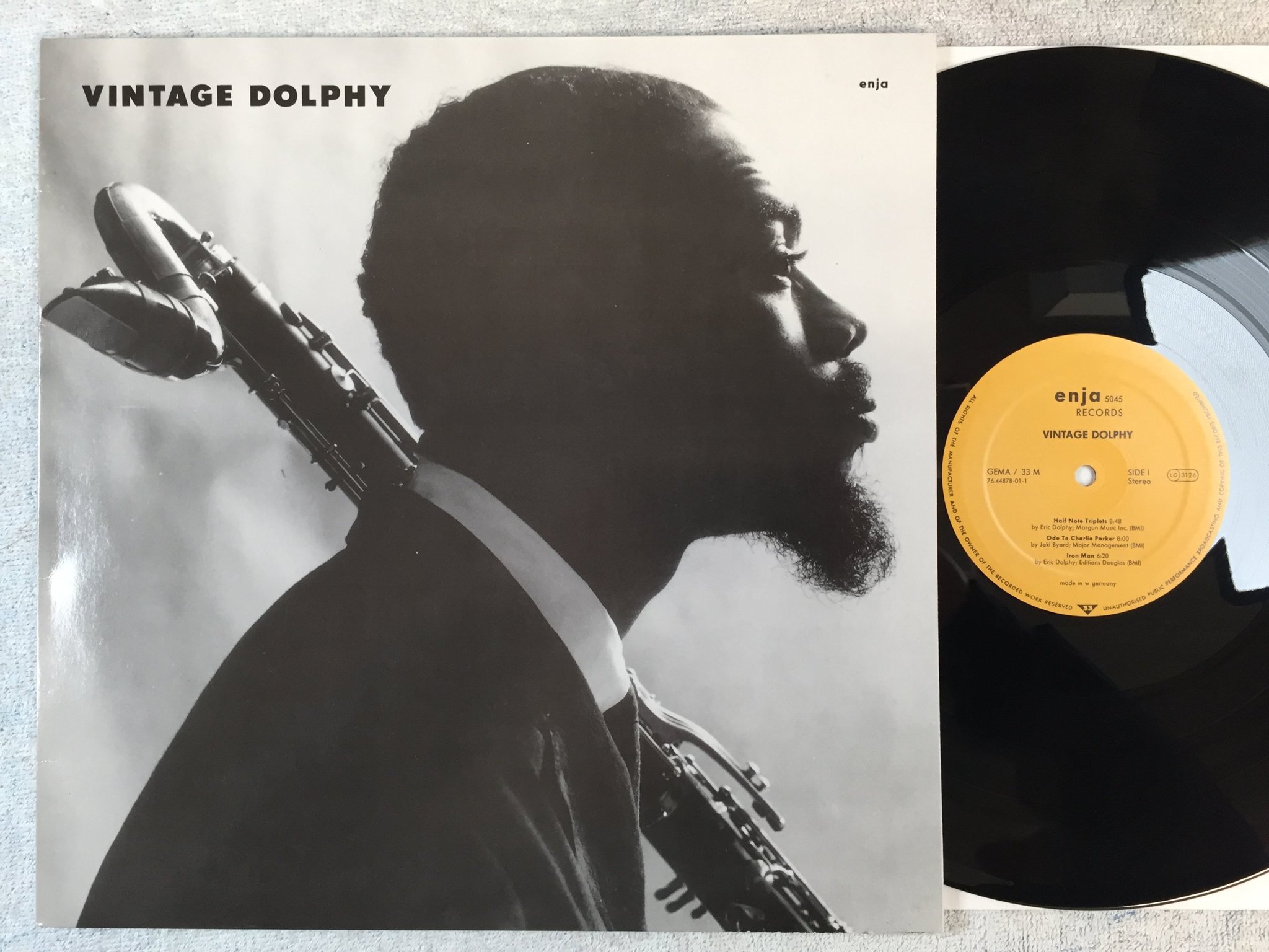 Omslagsbild för skivan ERIC DOLPHY vintage Dolphy LP -86 Ger ENJA 5045