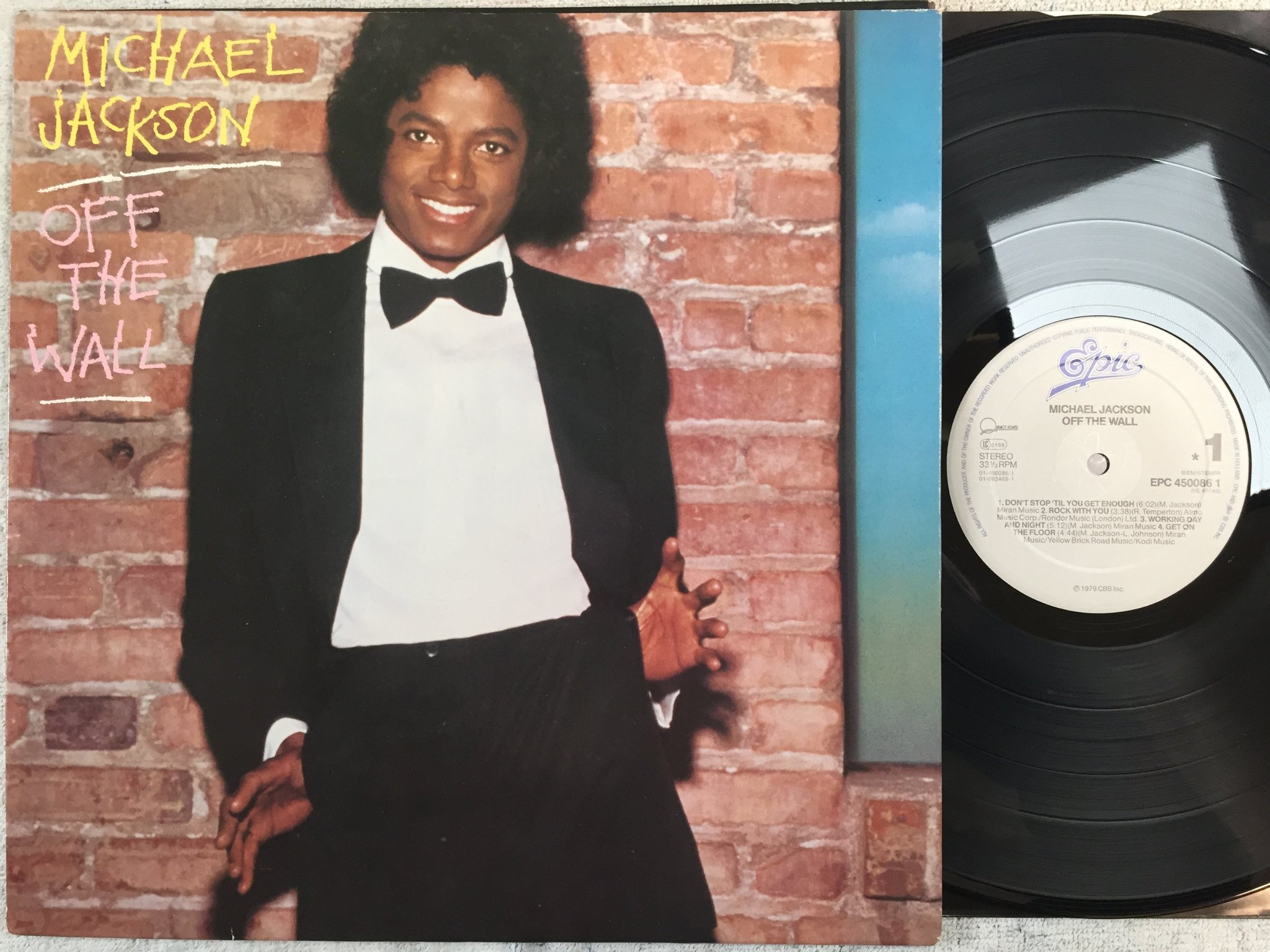 Omslagsbild för skivan MICHAEL JACKSON off the wall LP -79 Hol EPIC EPC 450086 1