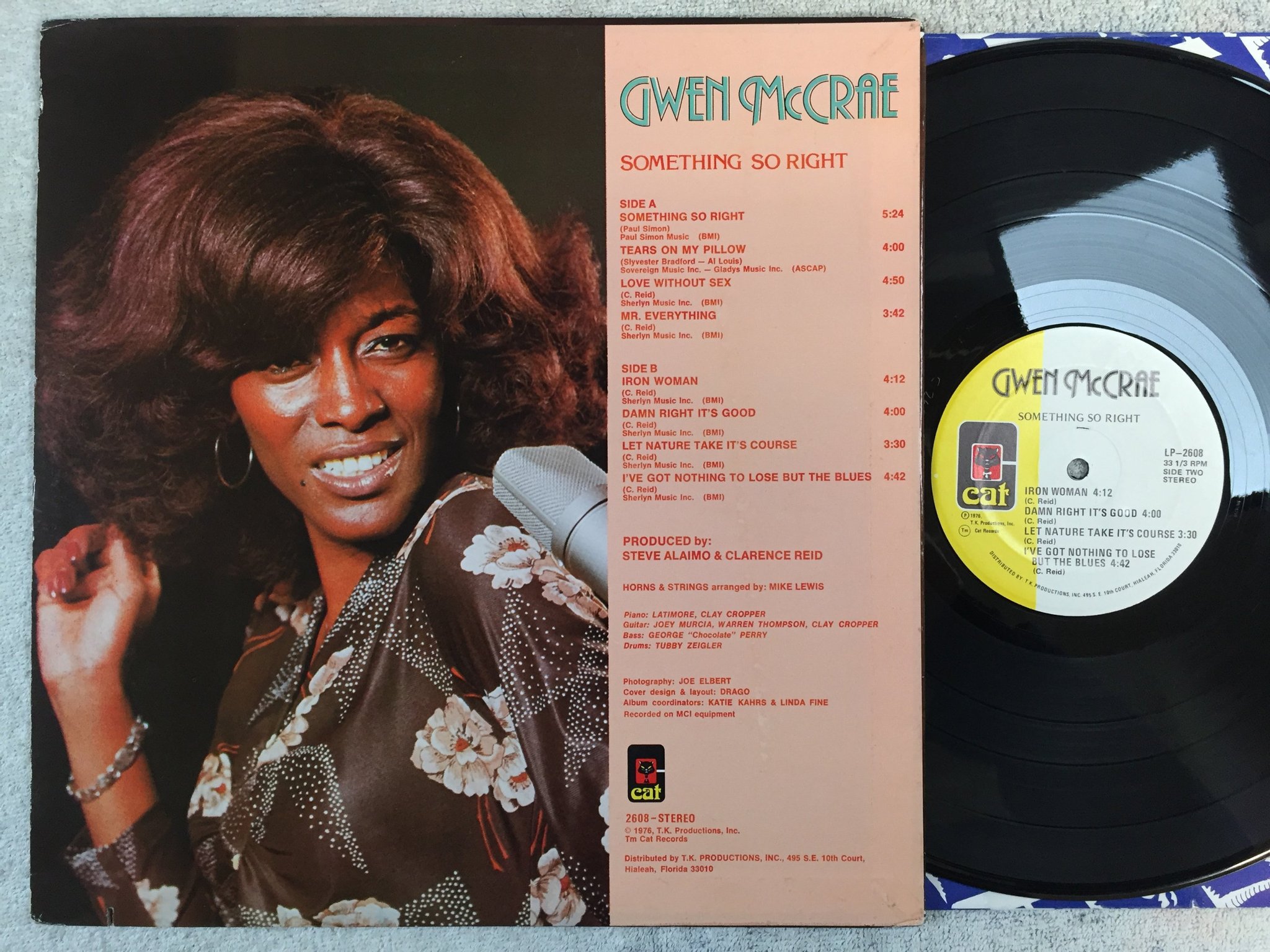 Omslagsbild för skivan GWEN McCRAE something so right LP -76 US CAT LP-2608