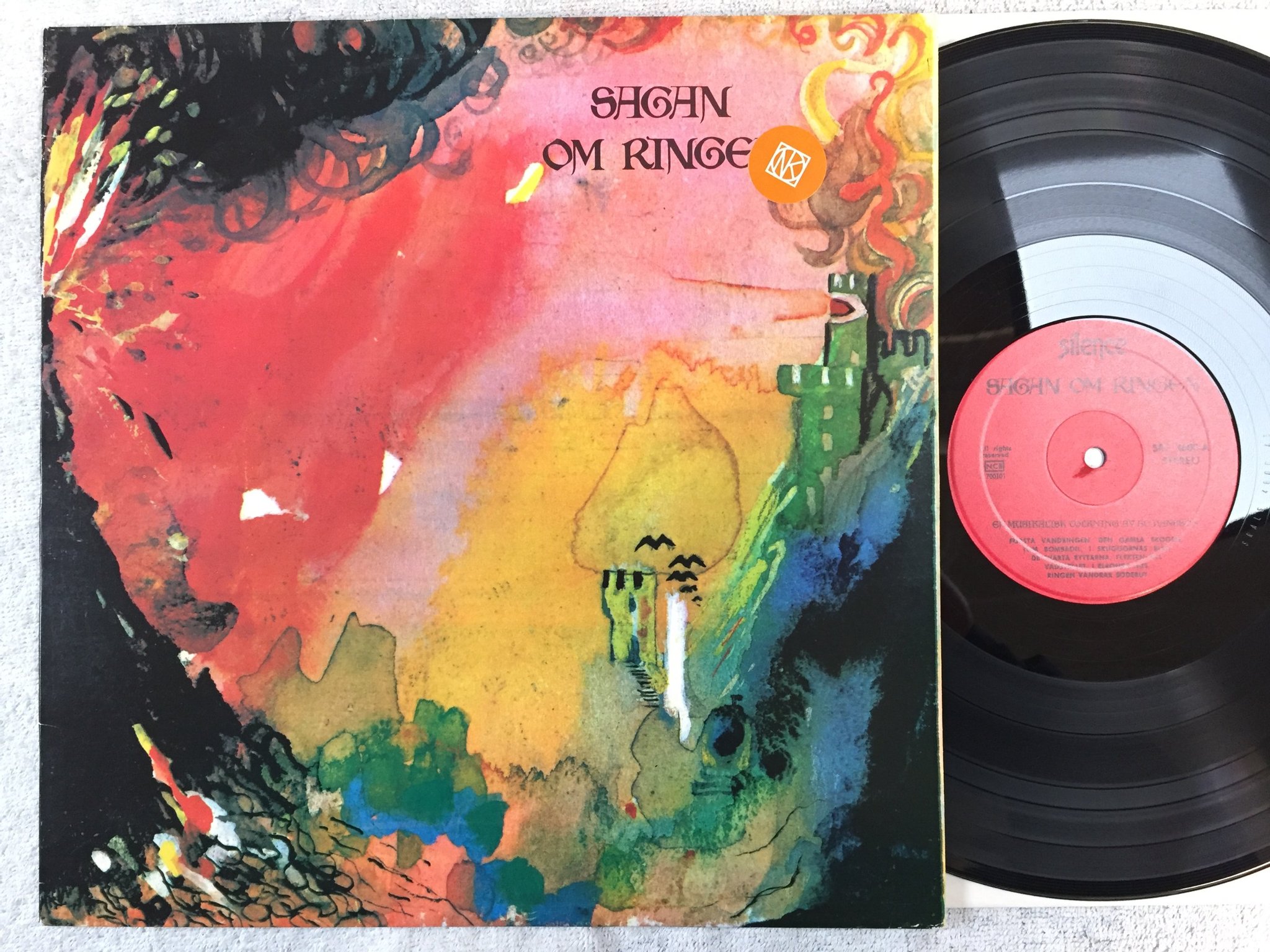 Omslagsbild för skivan BO HANSSON sagan om ringen LP  Swe SILENCE SRS 4600