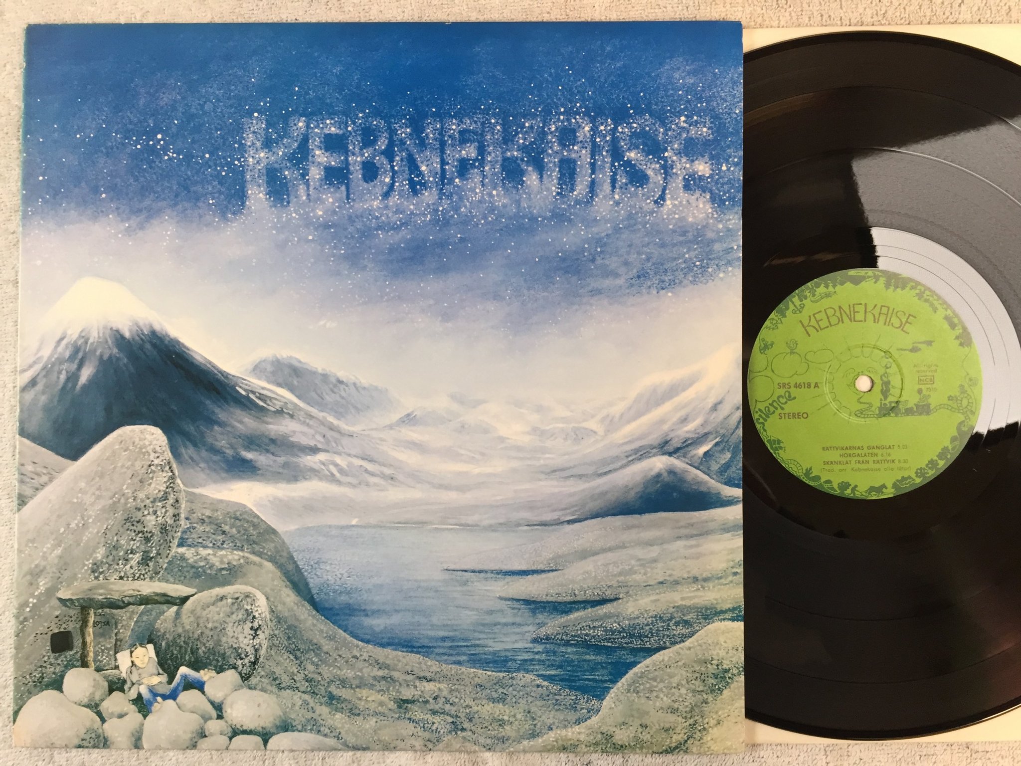 Omslagsbild för skivan KEBNEKAISE s/t LP -73 Swe SILENCE SRS 4618