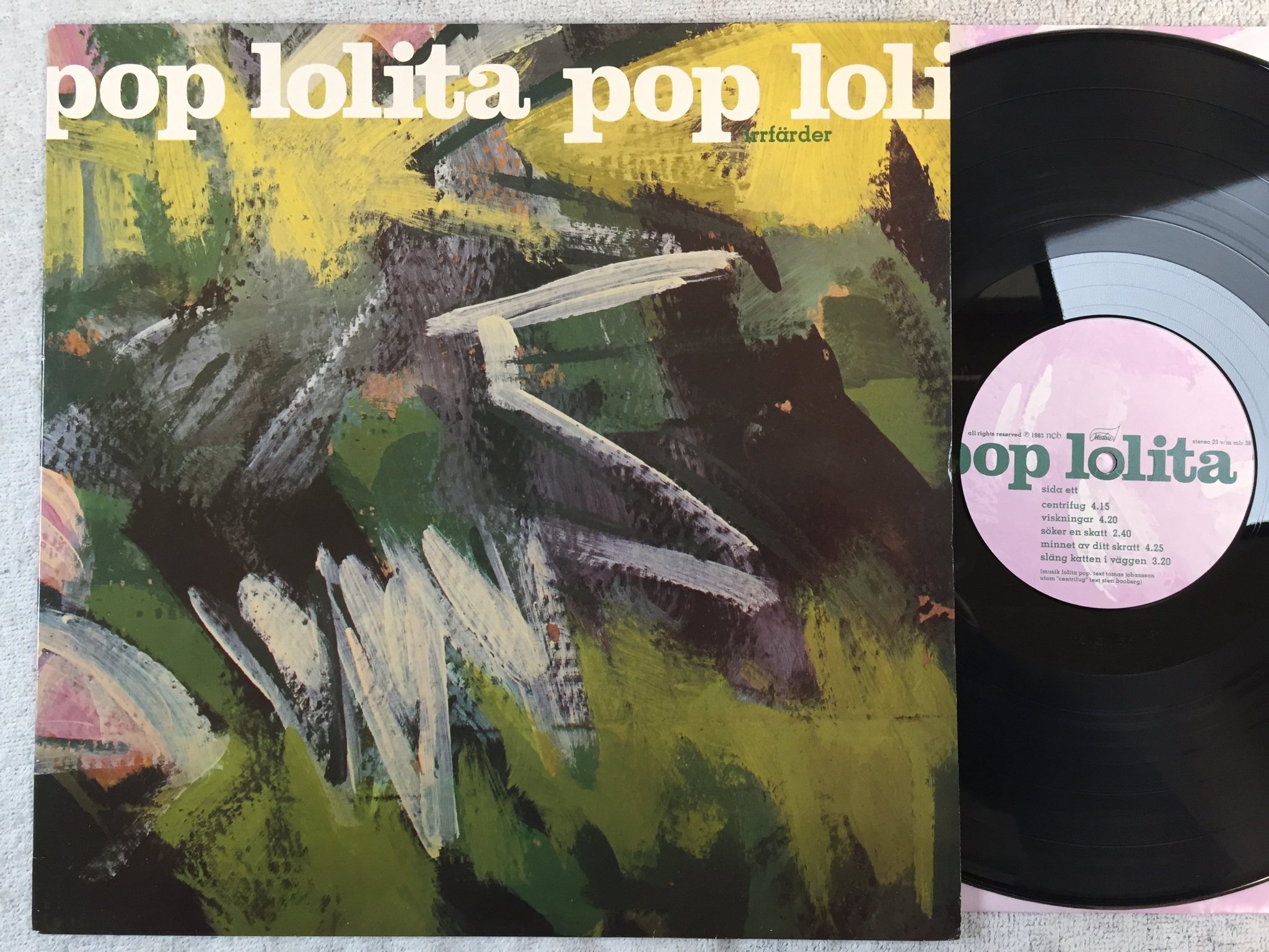 Omslagsbild för skivan LOLITA POP irrfärder LP -83 Swe MISTLUR MLR 38