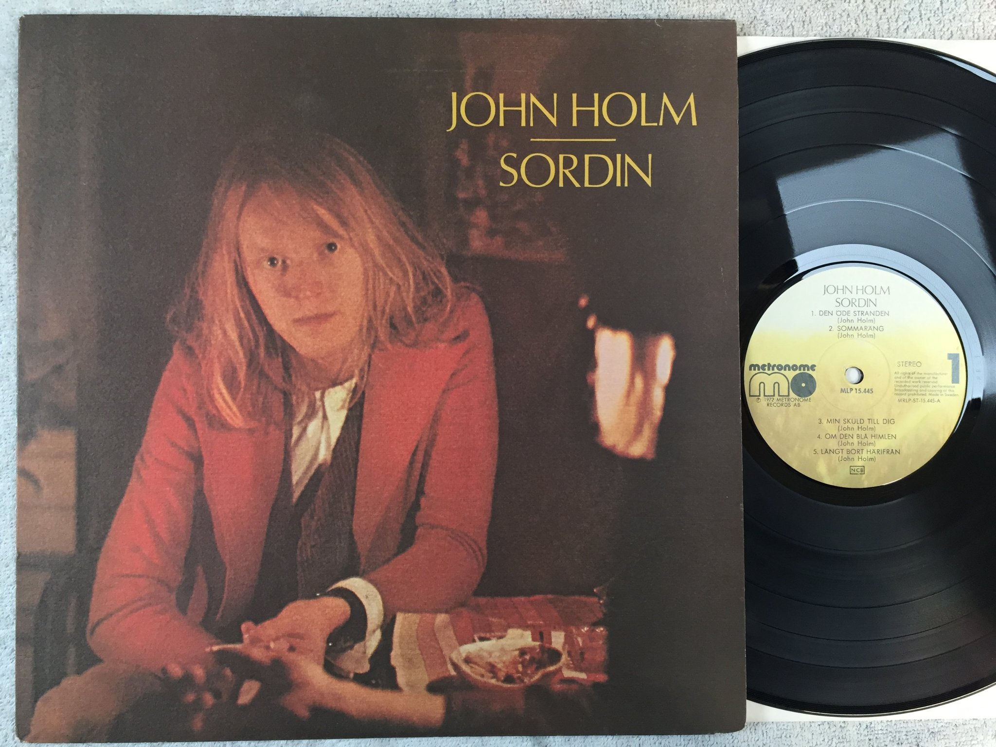 Omslagsbild för skivan JOHN HOLM sordin LP -72 Swe METRONOME MLP 15445