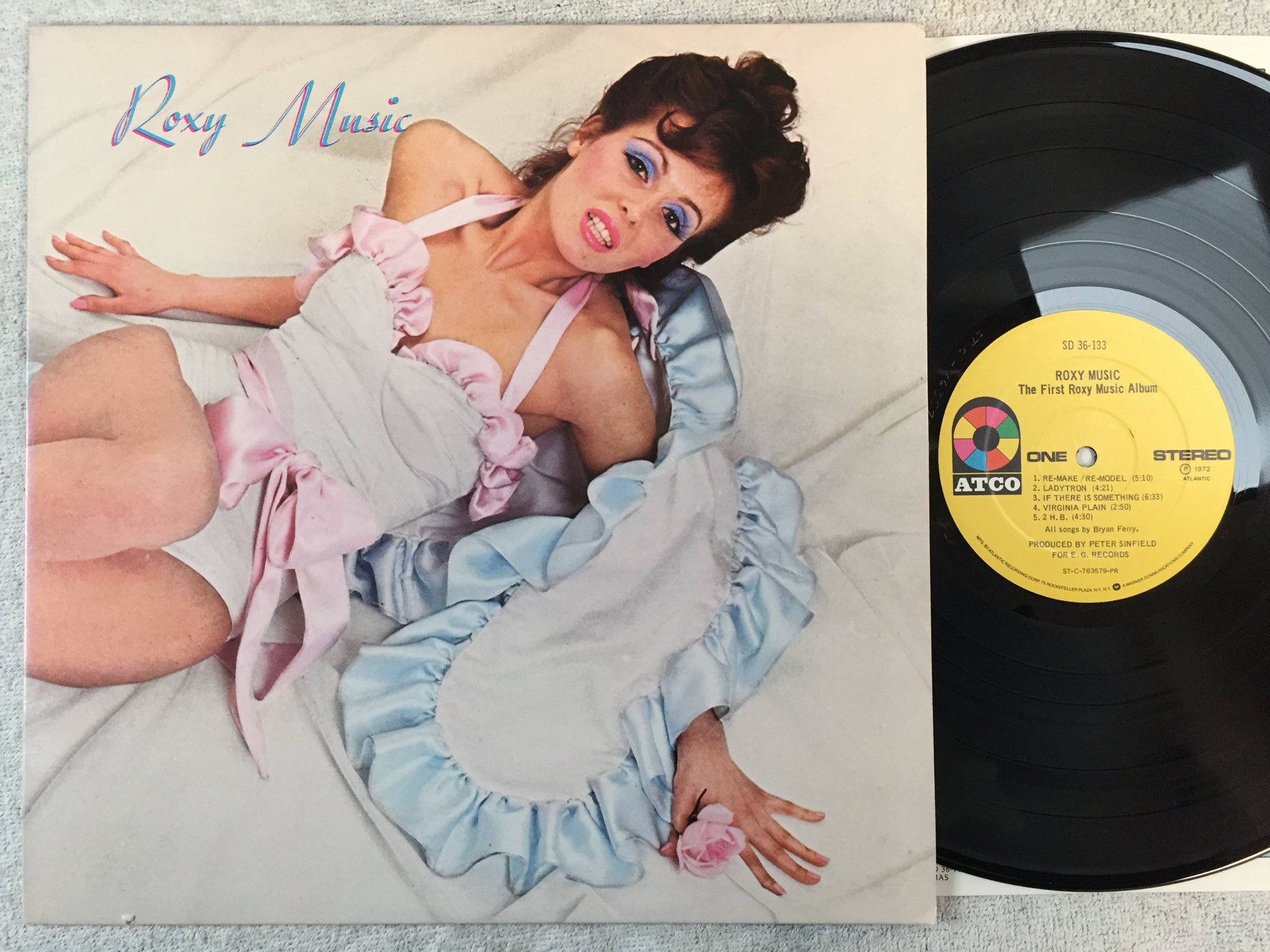 Omslagsbild för skivan ROXY MUSIC the first Rocy music album LP -72 US ATCO SD 36-133