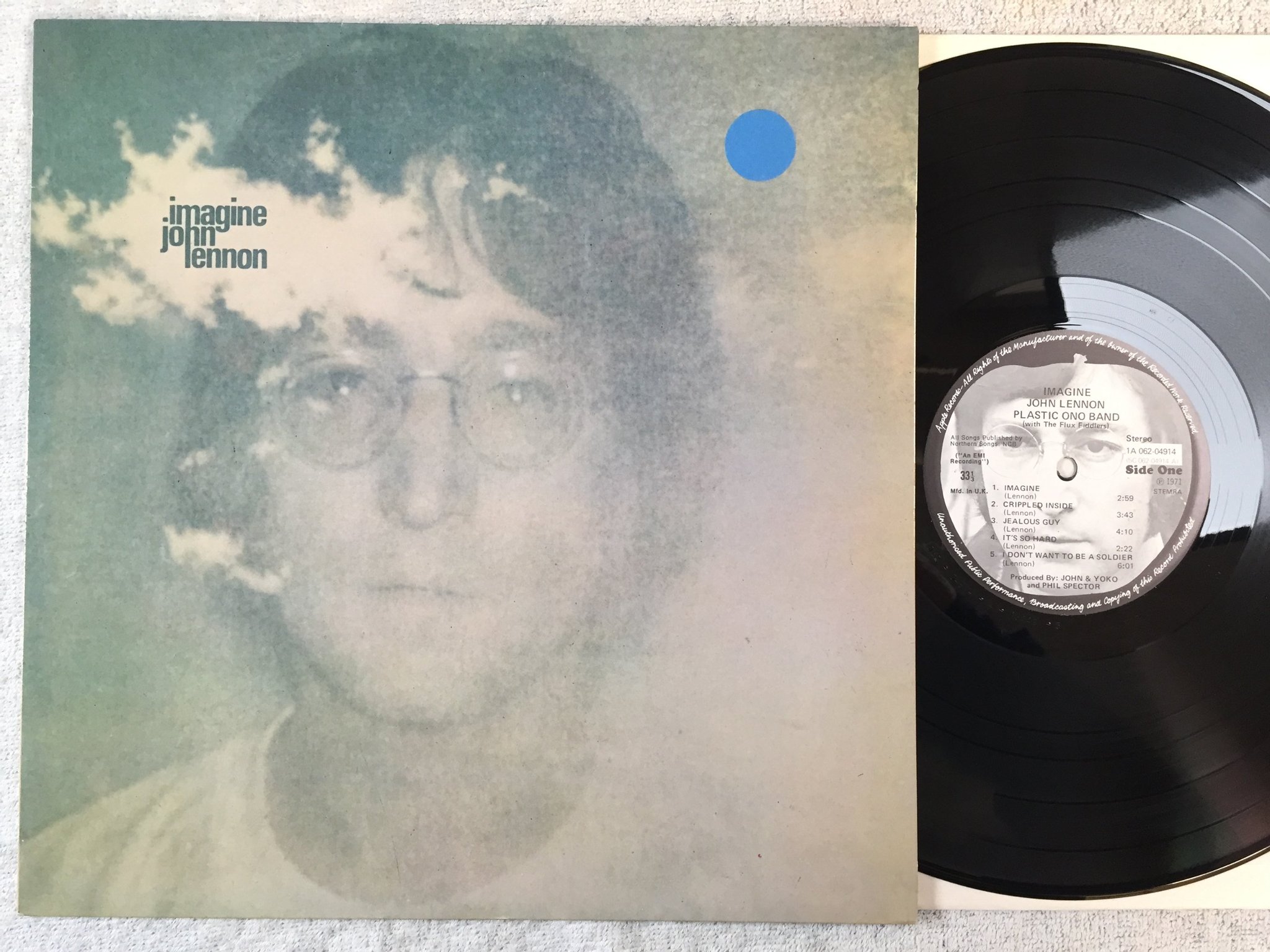 Omslagsbild för skivan JOHN LENNON PLASTIC ONO BAND imagine LP  Hol APPLE 1A 062-04914