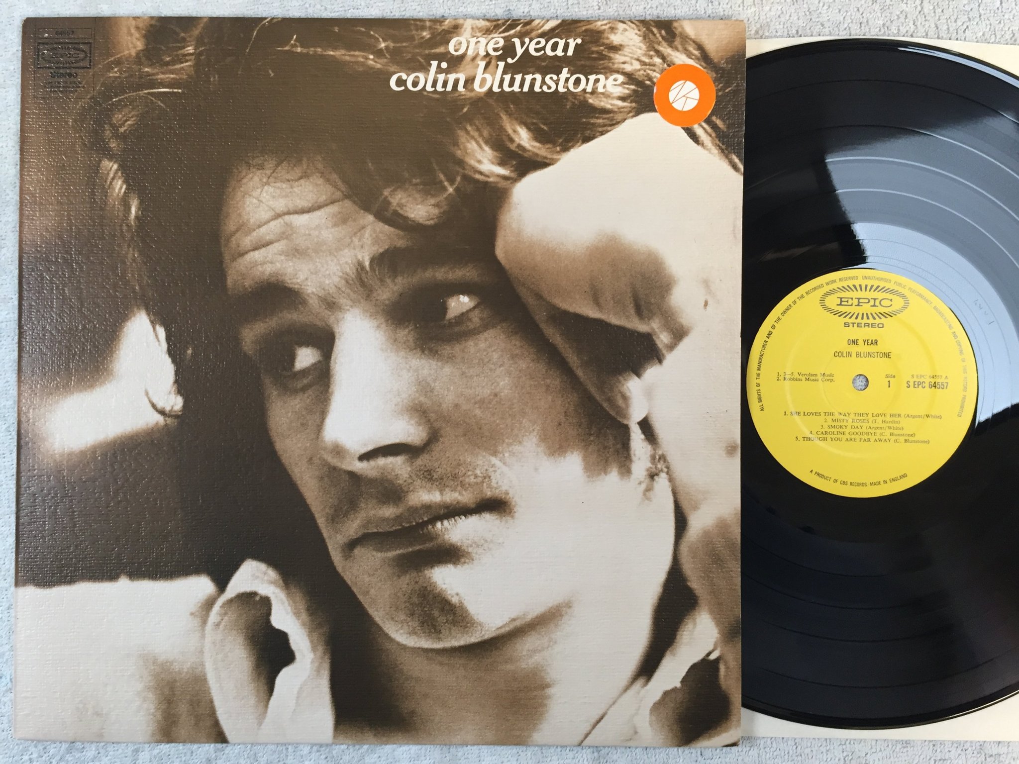 Omslagsbild för skivan COLIN BLUNSTONE one year LP -71 UK EPIC S EPC 64557?