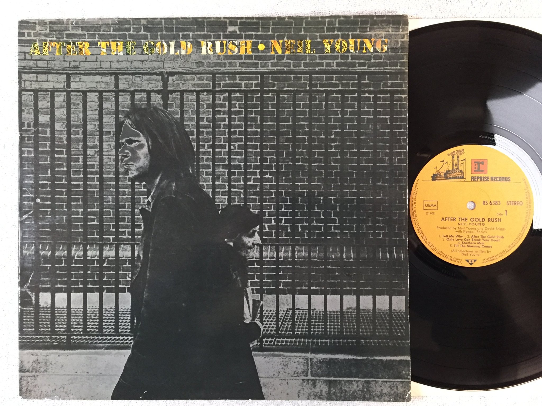 Omslagsbild för skivan NEIL YOUNG after the gold rush LP Ger REPRISE RS 6383