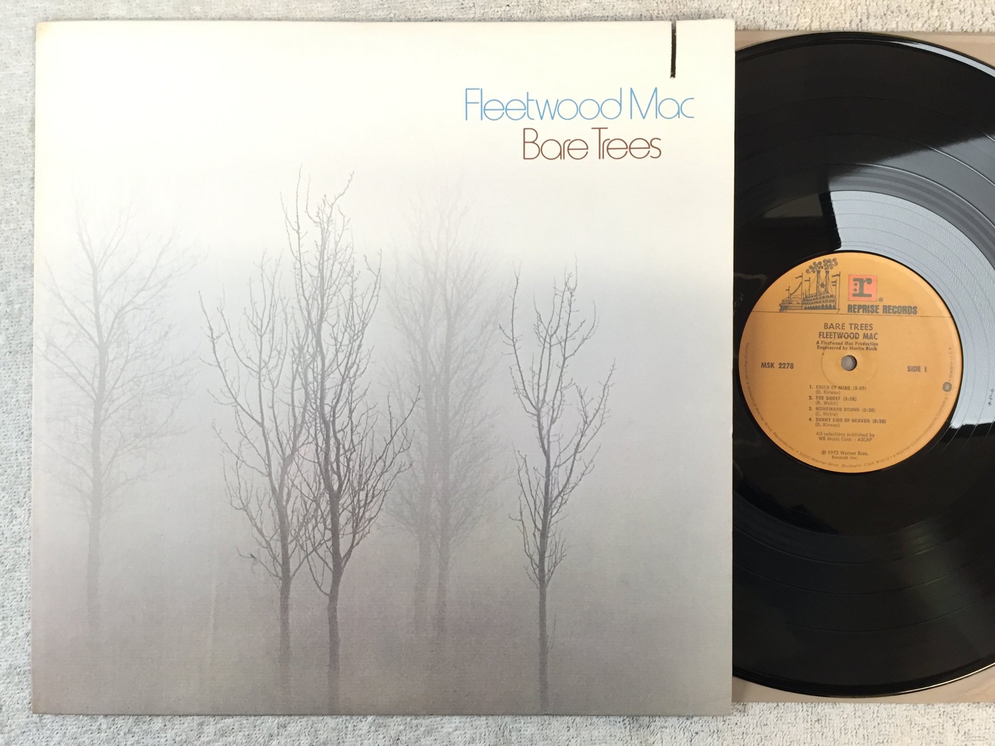 Omslagsbild för skivan FLEETWOOD MAC bare trees LP -72 US REPRISE MSK 2278